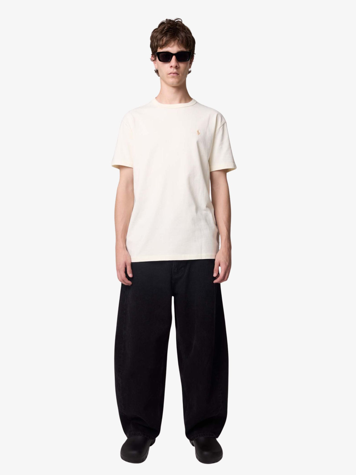 Polo Ralph Lauren Classic Fit Jersey Crewneck T-Shirt | Clubhouse Cream