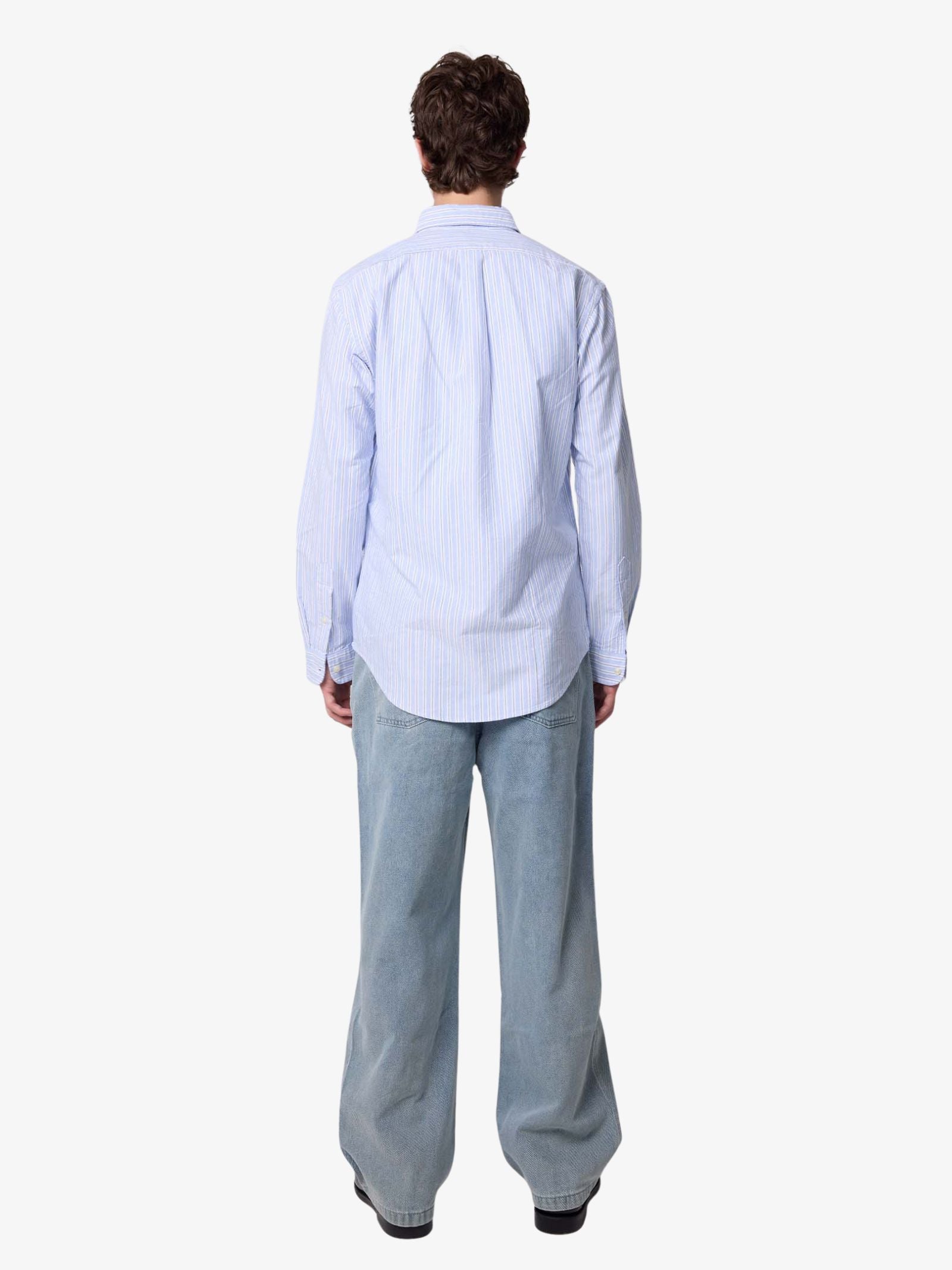 Classic Fit Striped Oxford Shirt