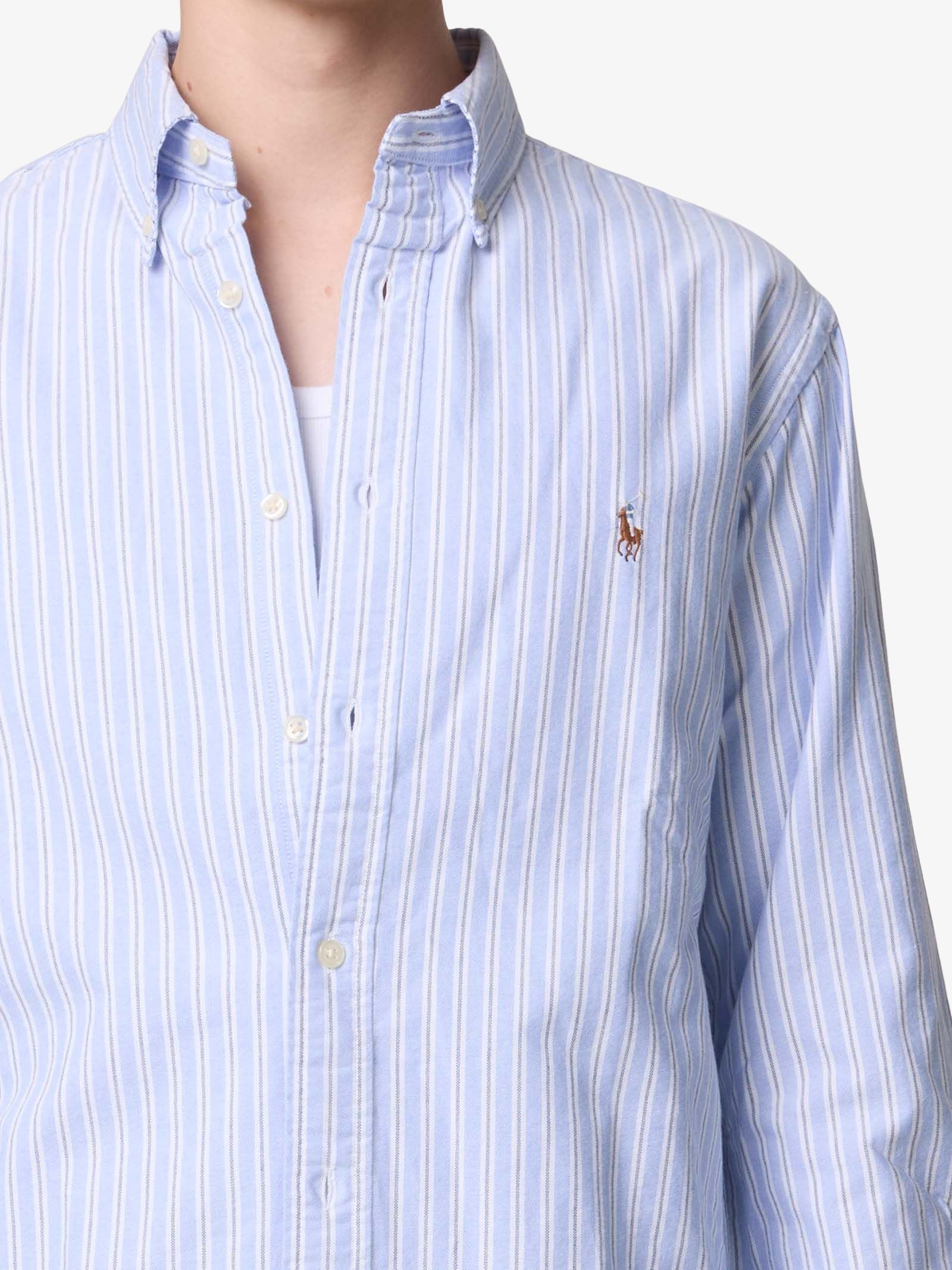 Classic Fit Striped Oxford Shirt