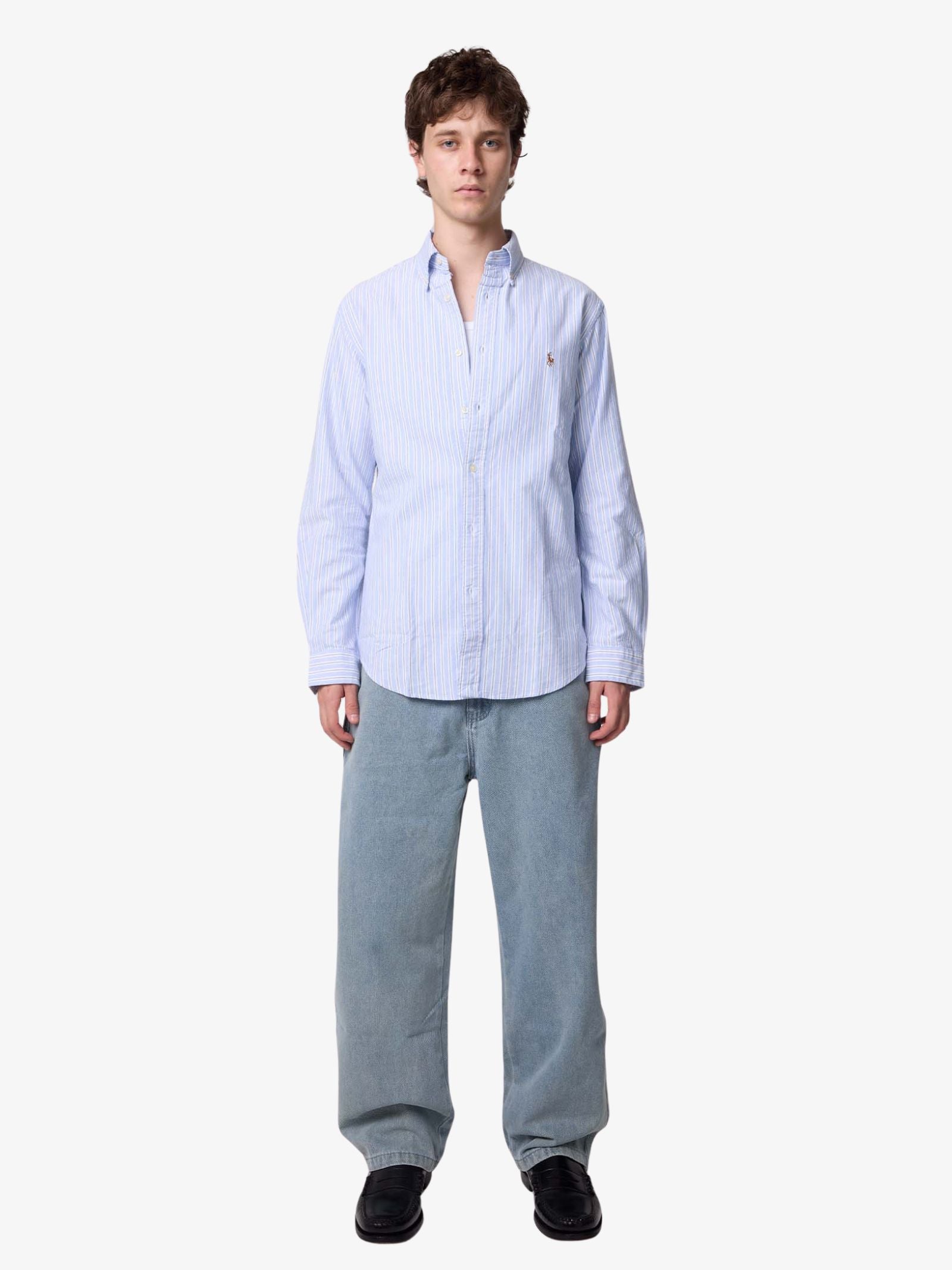 Classic Fit Striped Oxford Shirt