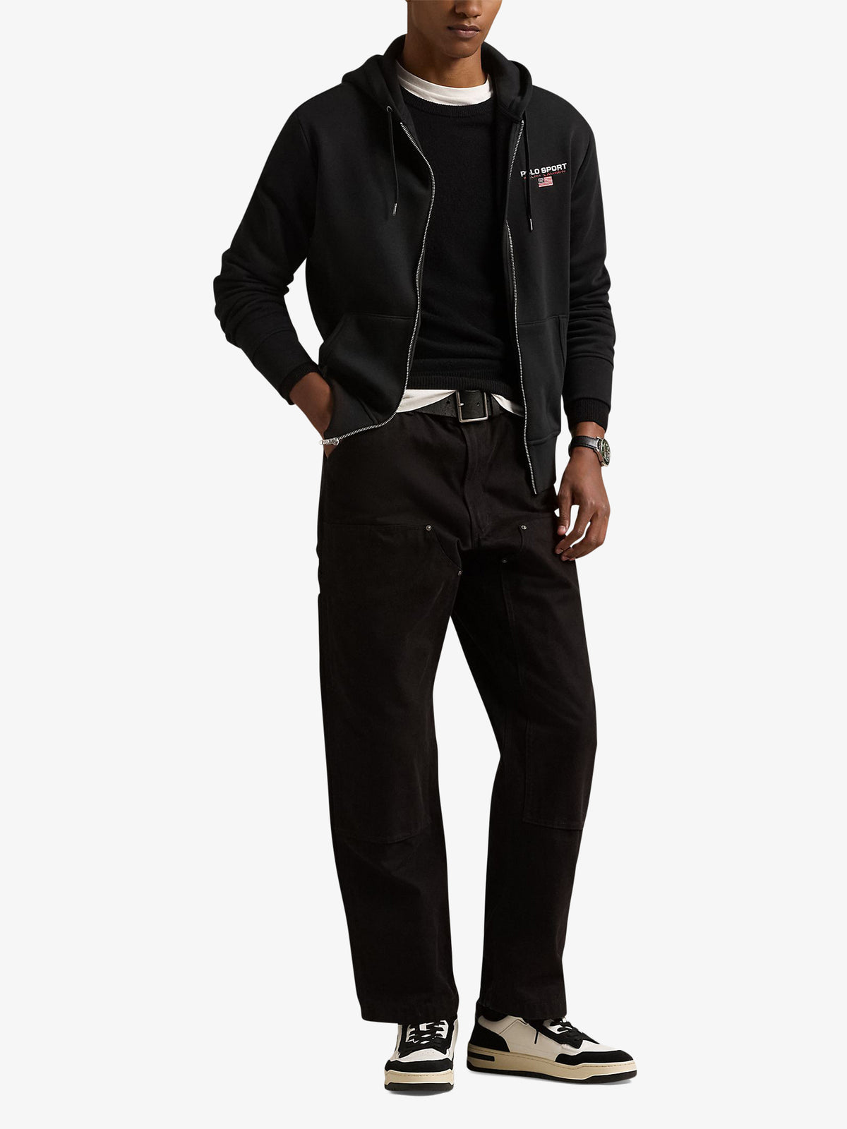 Polo Ralph Lauren Polo Sport Zip Hood | Polo Black/White