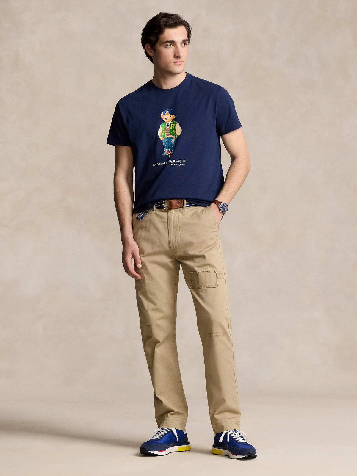 Polo Ralph Lauren Varsity Bear Tee | Newport Navy