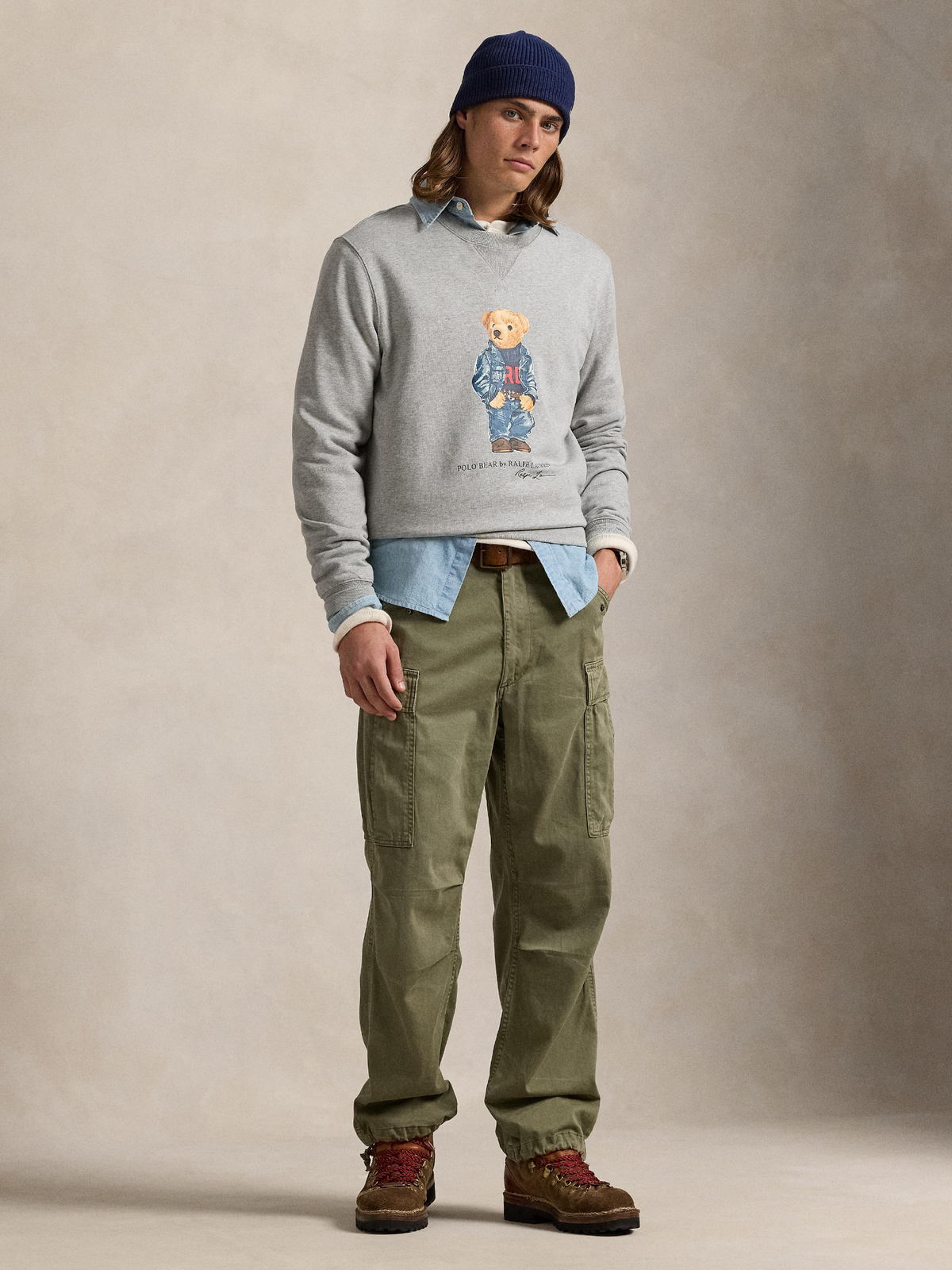 Polo Ralph Lauren Everest Bear Sweatshirt | Andover Heather