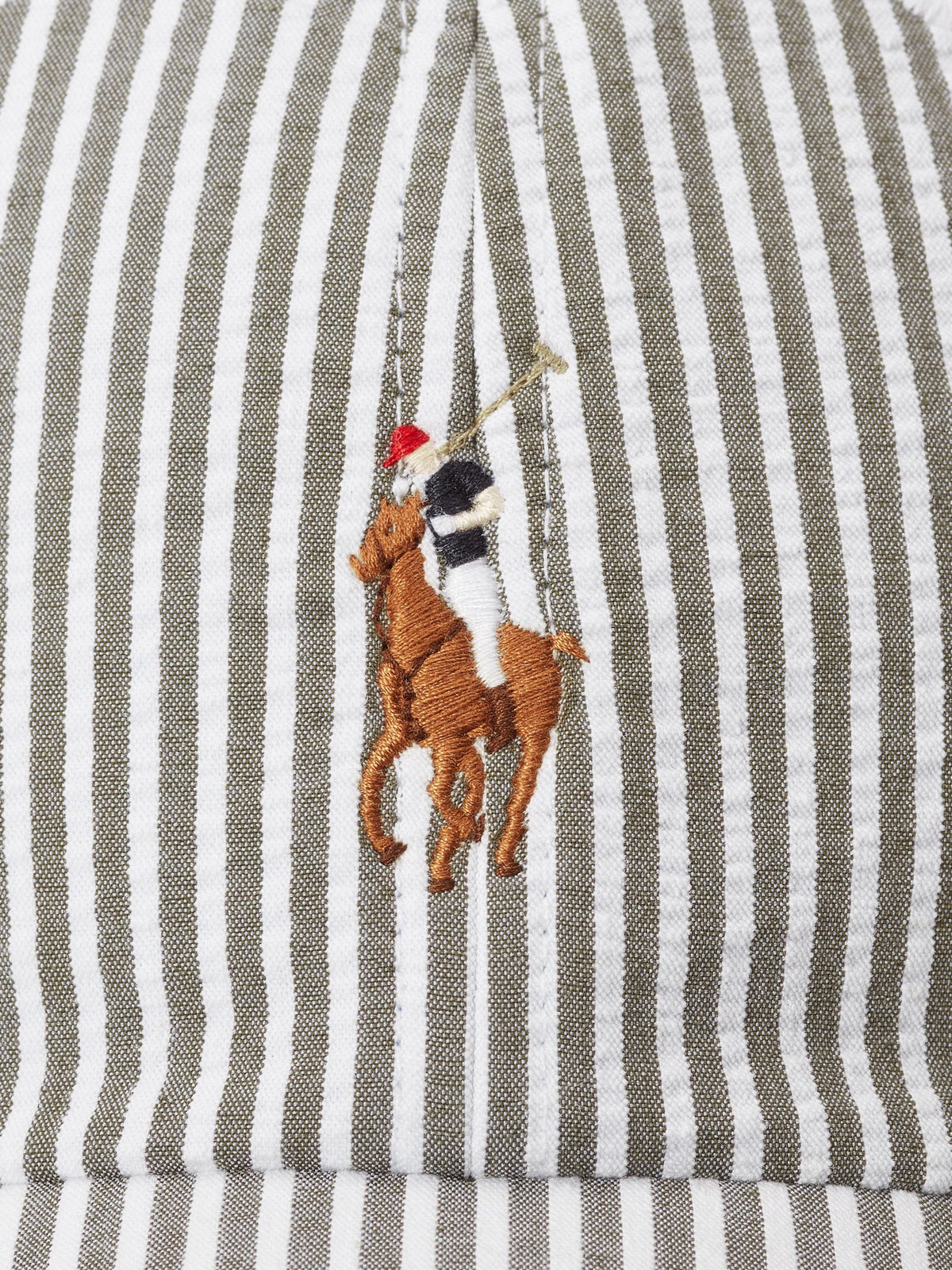 Polo Ralph Lauren Seersucker Ball Cap | New Olive Seersucker