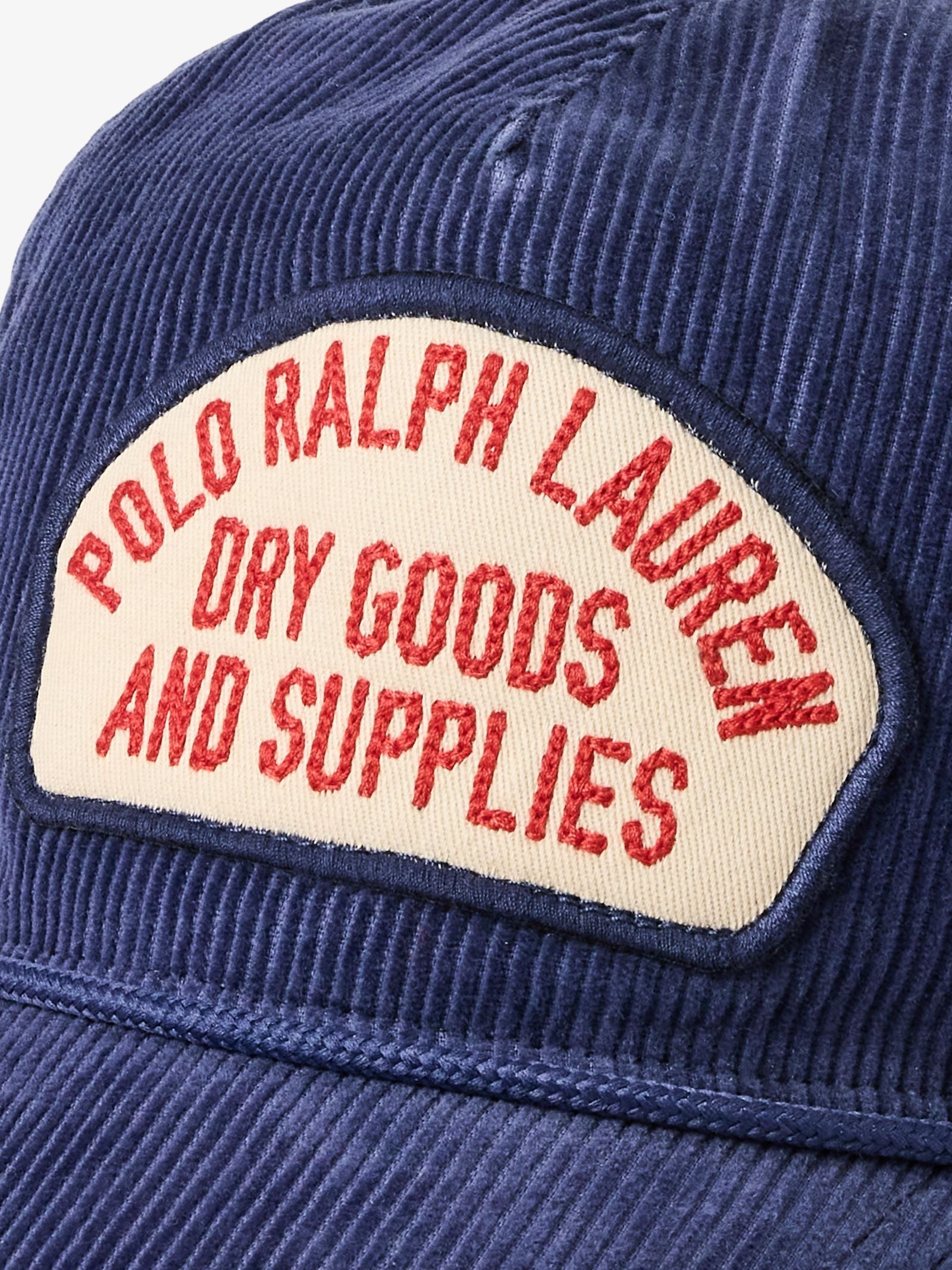 Logo-Patch Corduroy Trucker Cap