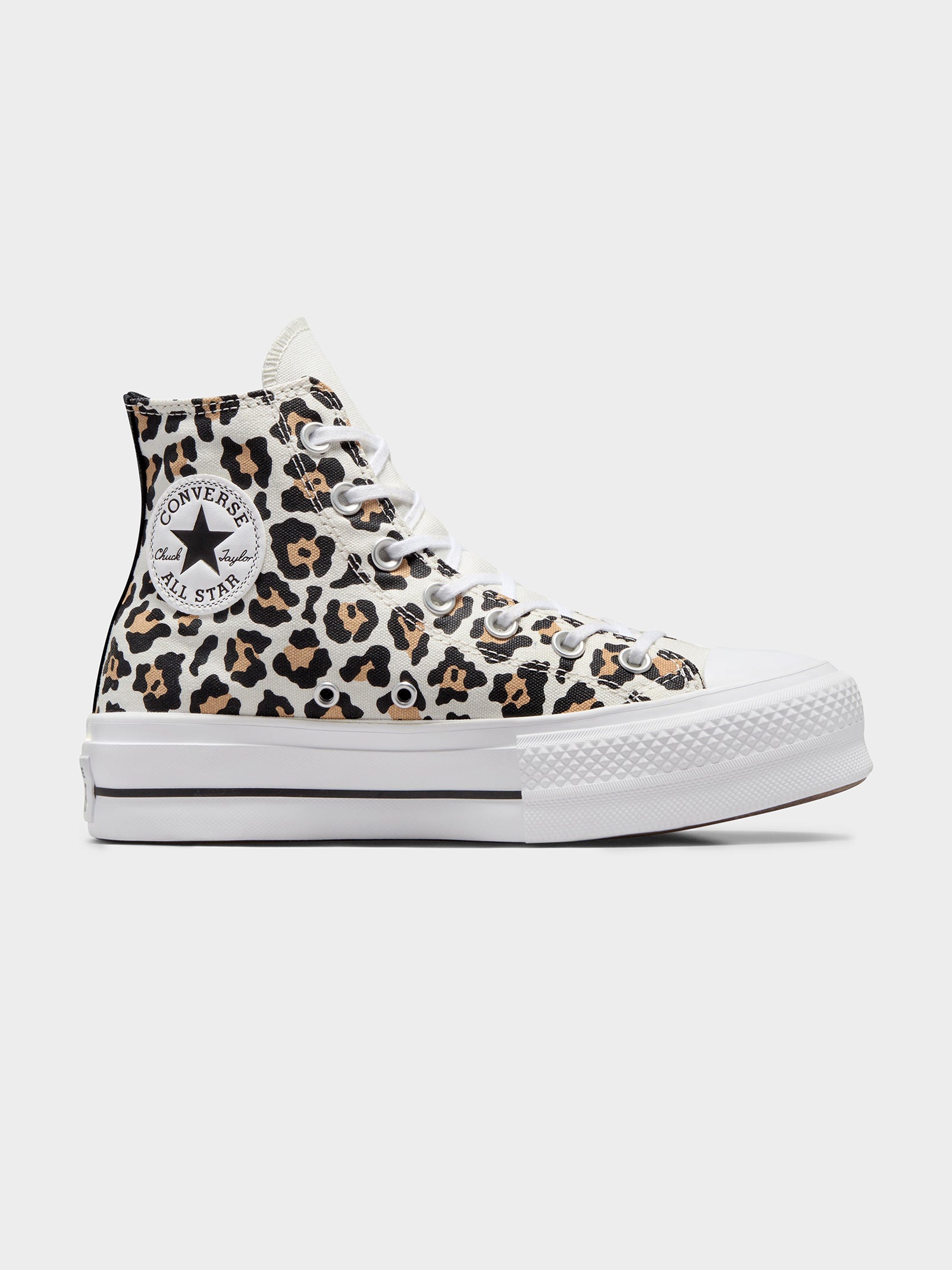 Taylor All Star Lift Platform Platform Cheetah Print Converse