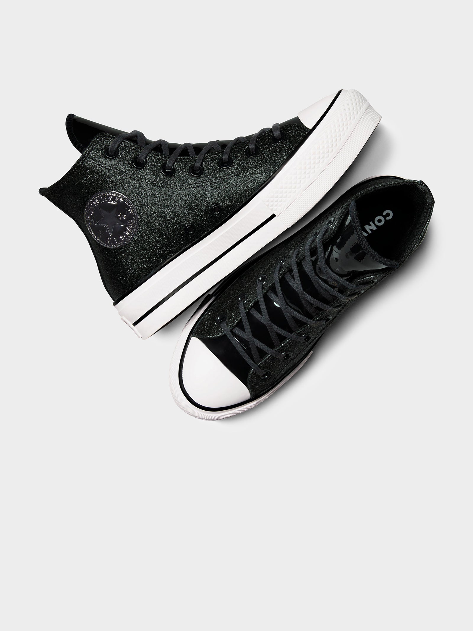 Womens Chuck Taylor All Star Lift Sparkle Party High Top