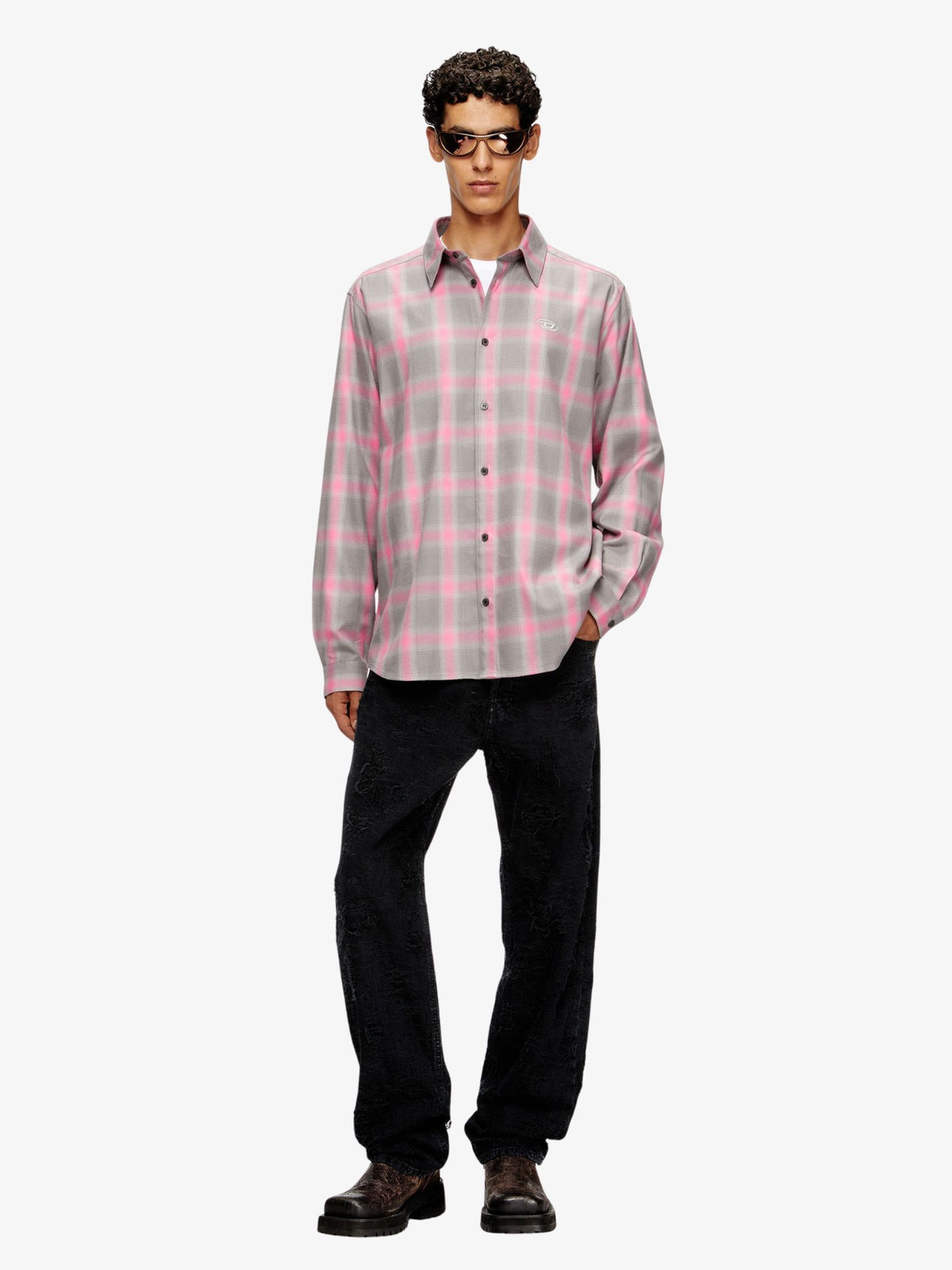 Diesel S-Simply-Check-Hgbt | Pink/Grey