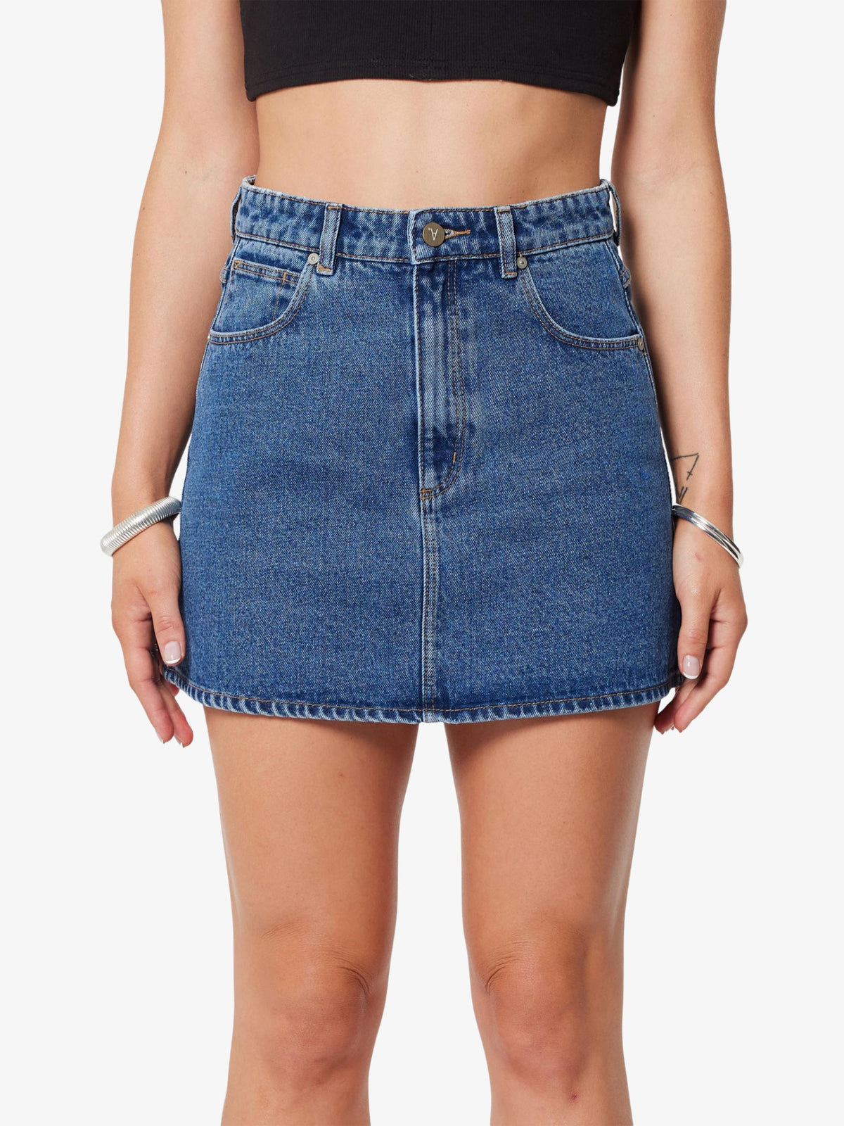 Abrand Aline Skirt Bella | Mid Blue