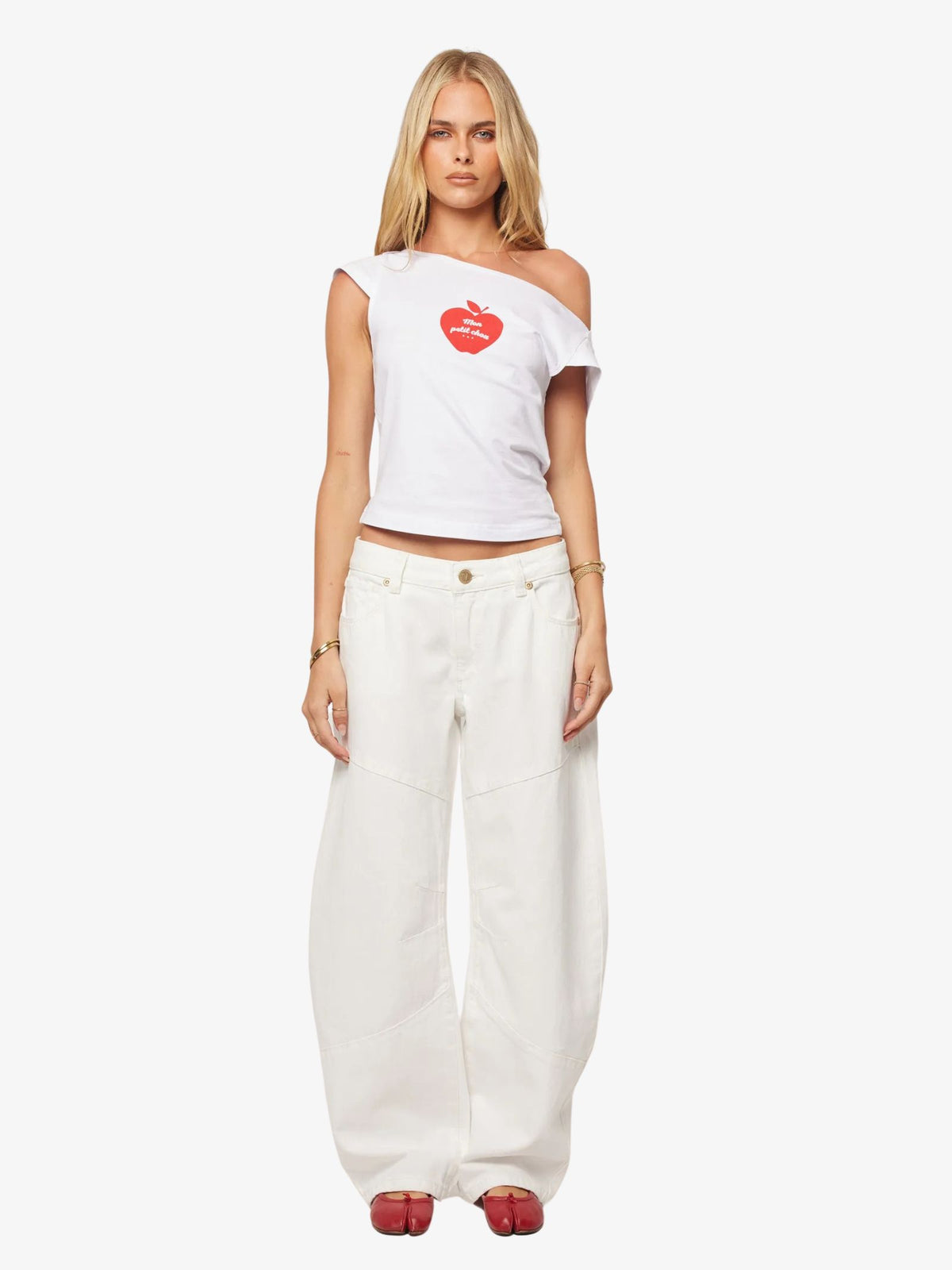 Abrand 99 Barrel Jeans | White Gold