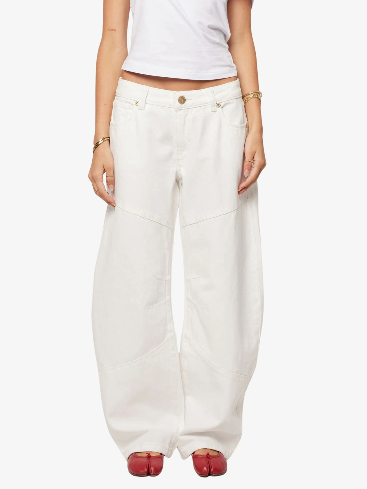 Abrand 99 Barrel Jeans | White Gold