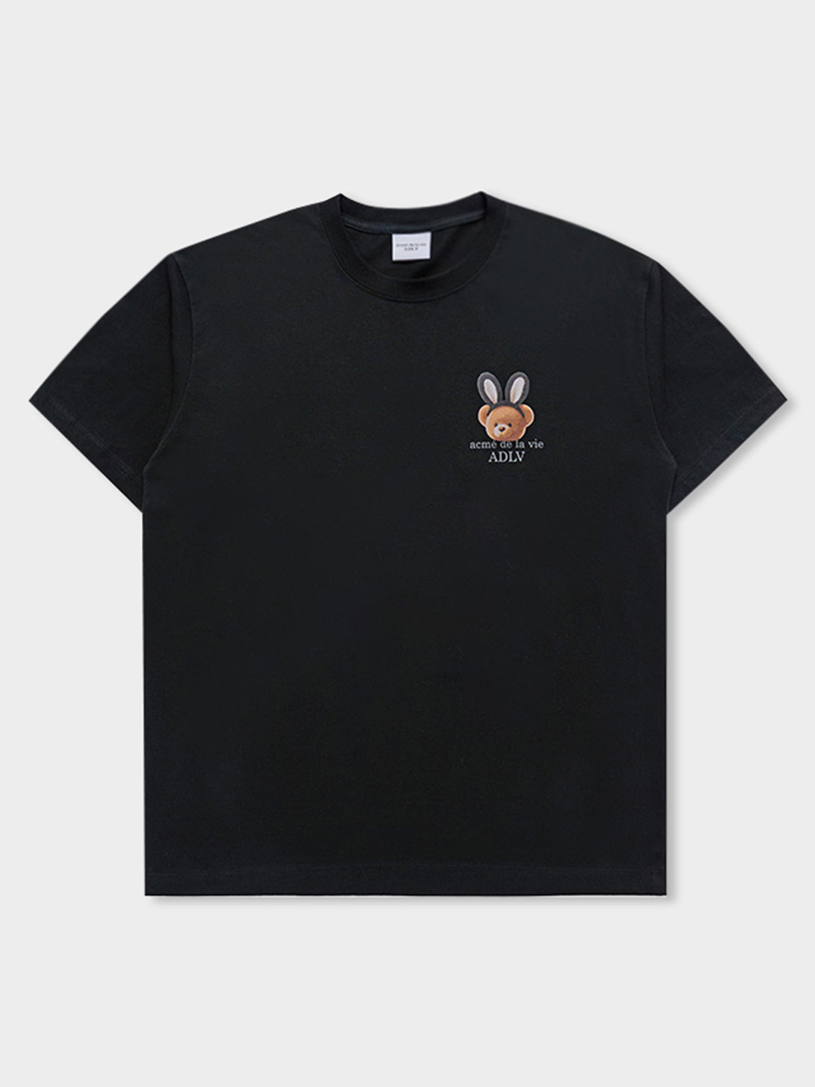 ADLV Rabbit Bear Doll Tee Black | Glue Store