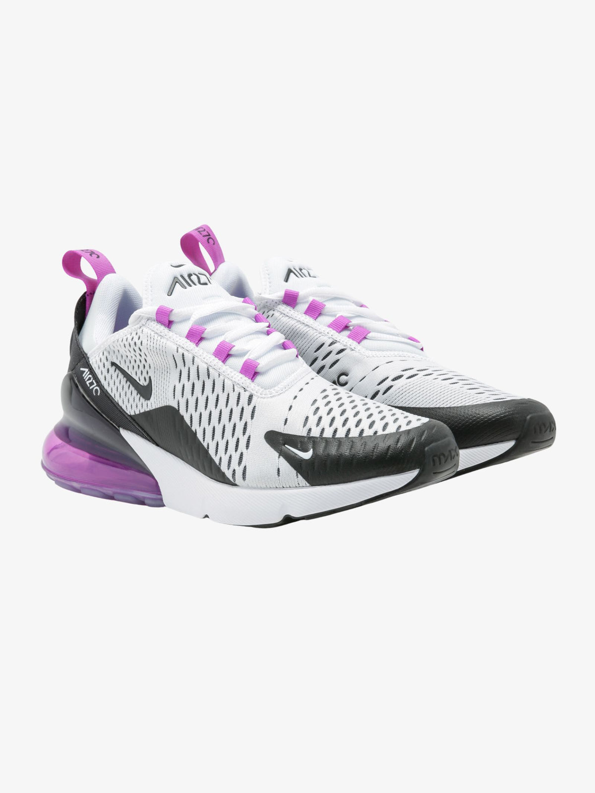 Nike Womens Air Max 270 Sneakers | White/Purple