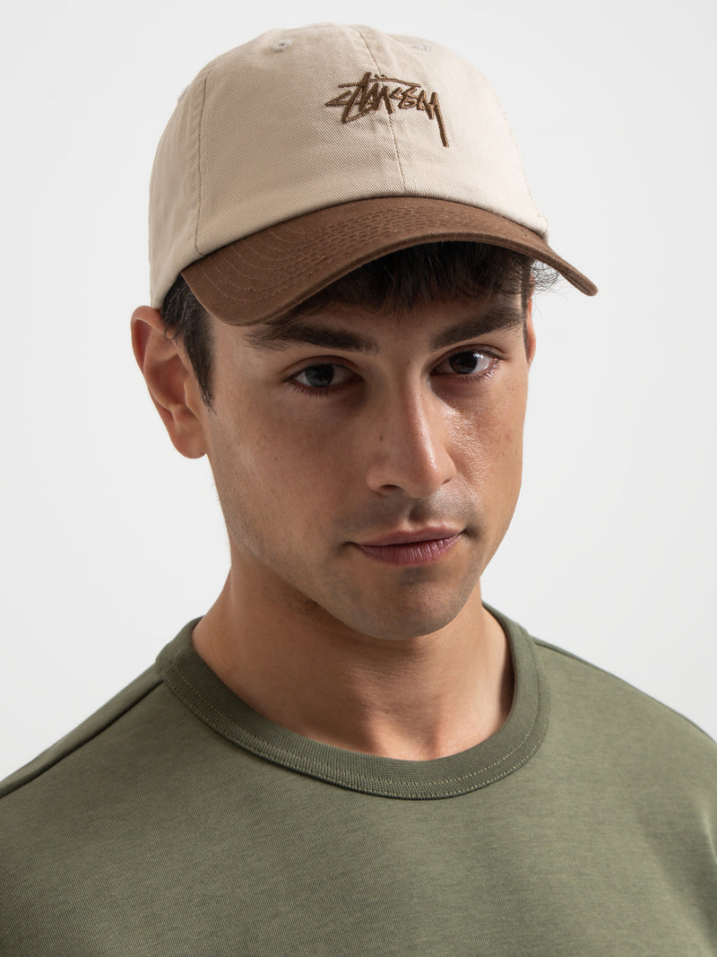 Stussy Stock Low Pro Cap Natural | Glue Store
