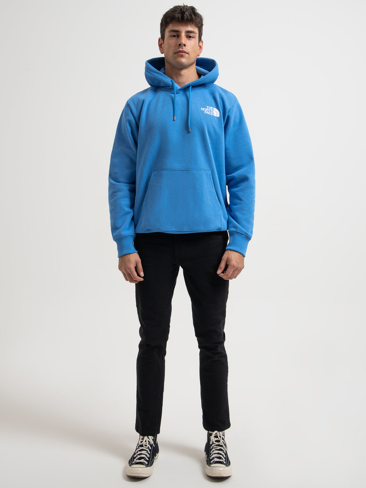 Heavyweight Box Pull Over Hoodie in Supersonic Blue