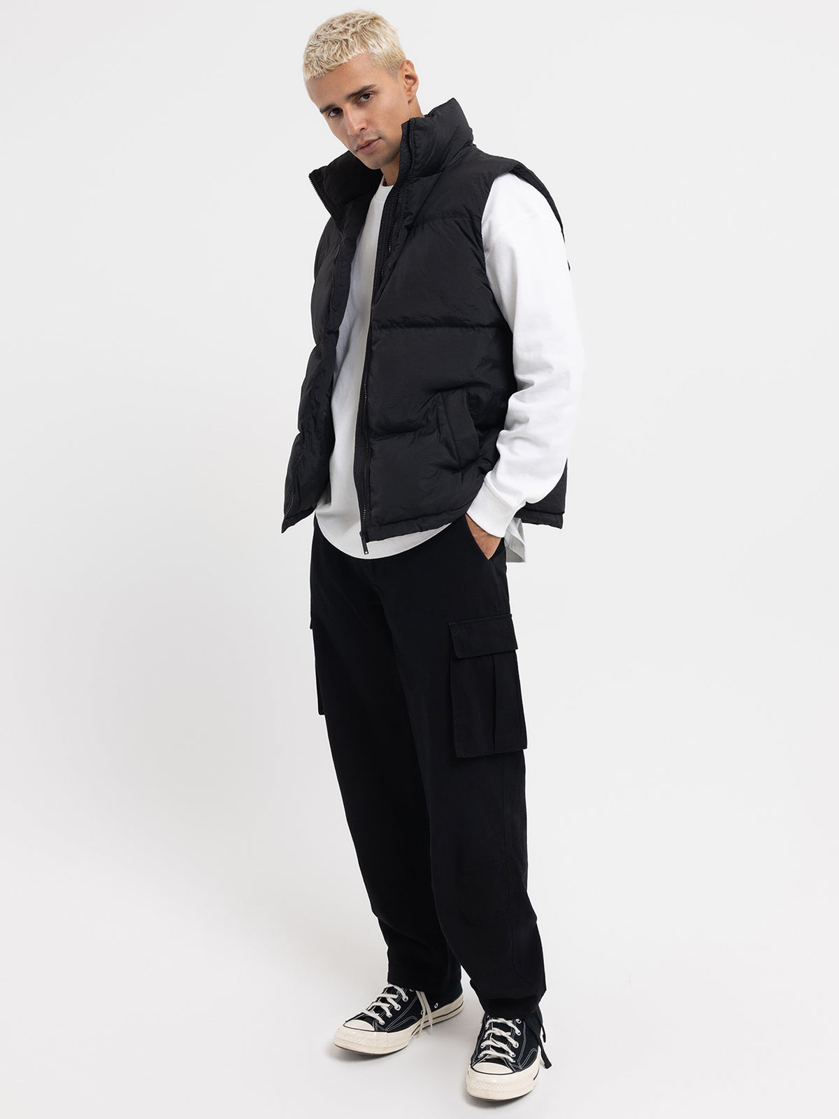 Article One Calix Puffer Vest | Black