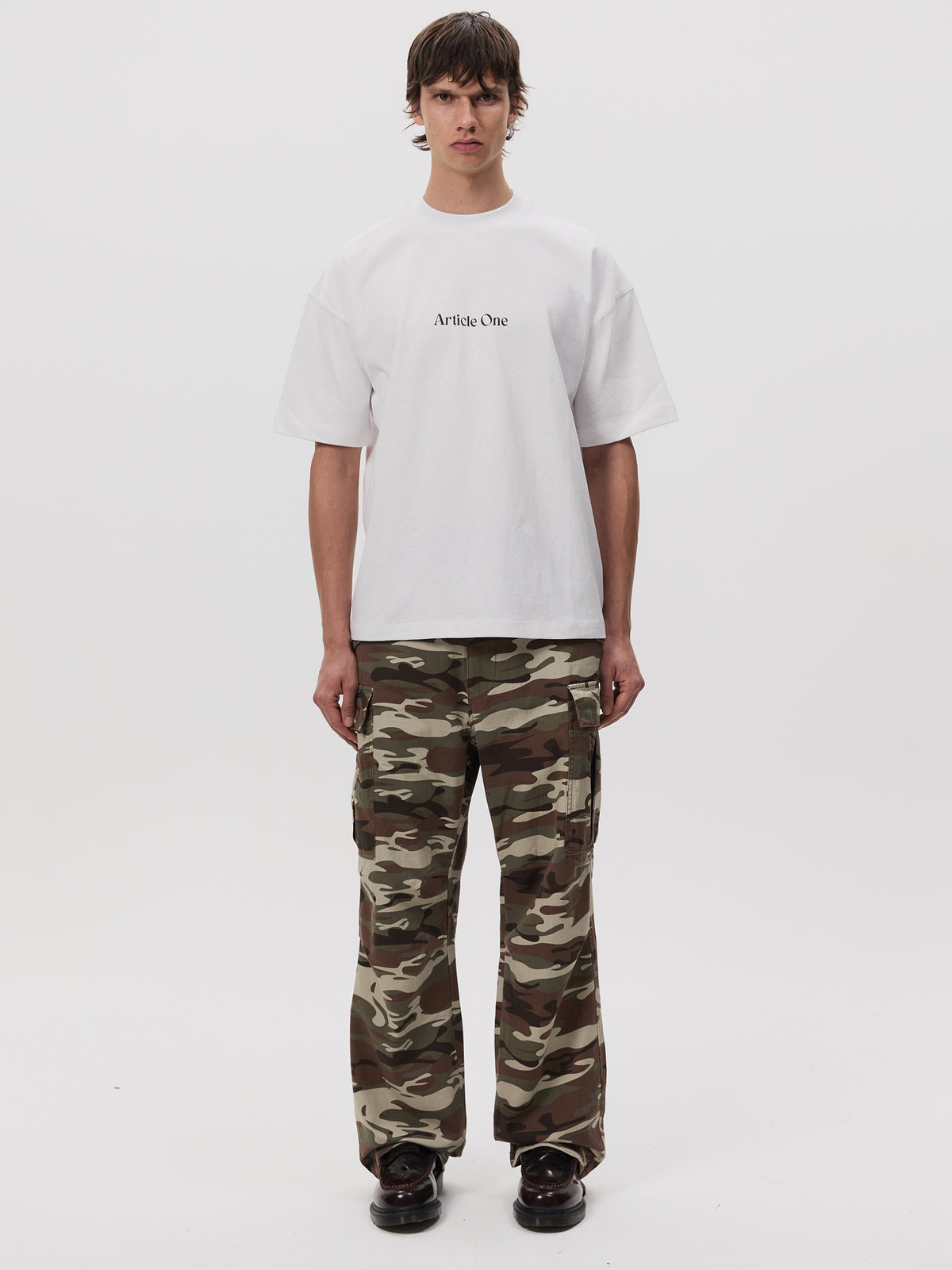 Article One Mariposa Logo Tee | White