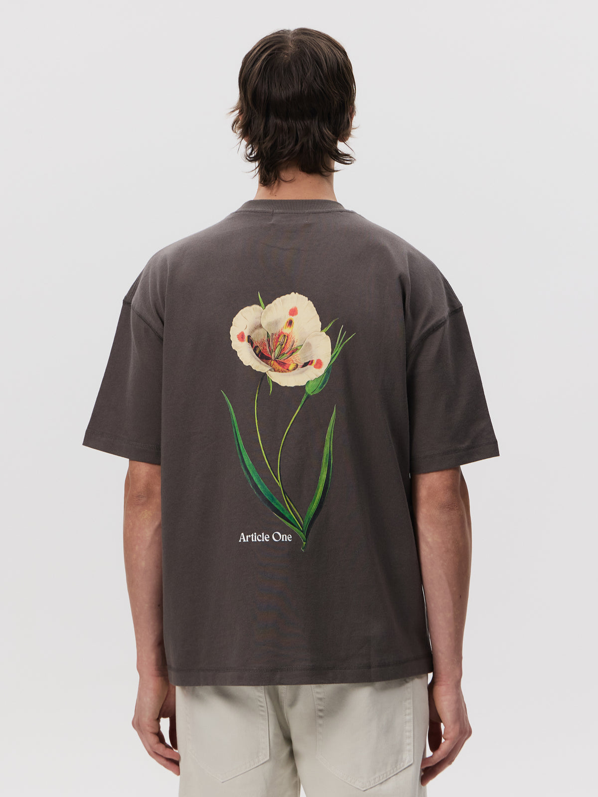 Article One Mariposa Logo Tee | Obsidian