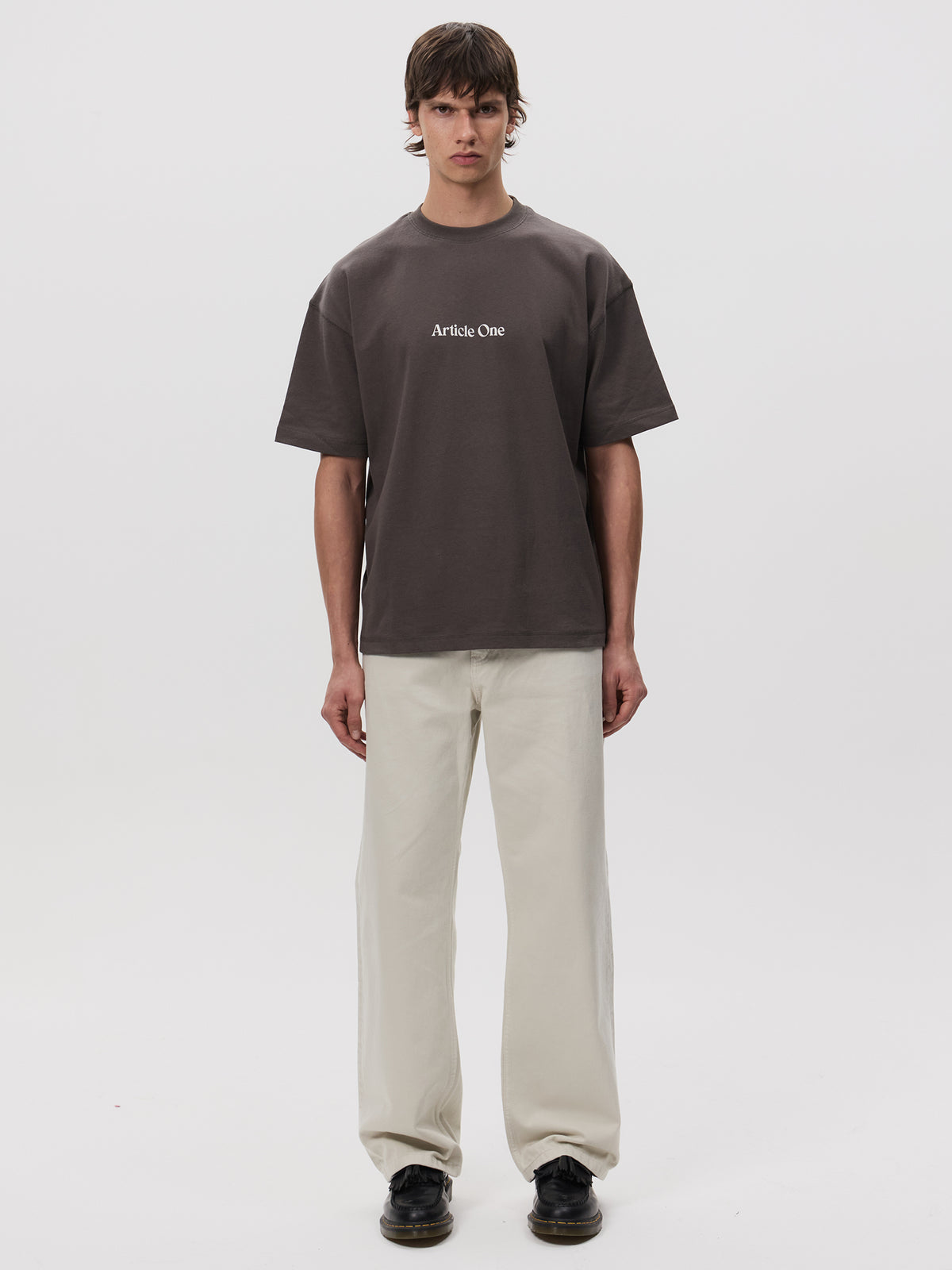 Article One Mariposa Logo Tee | Obsidian