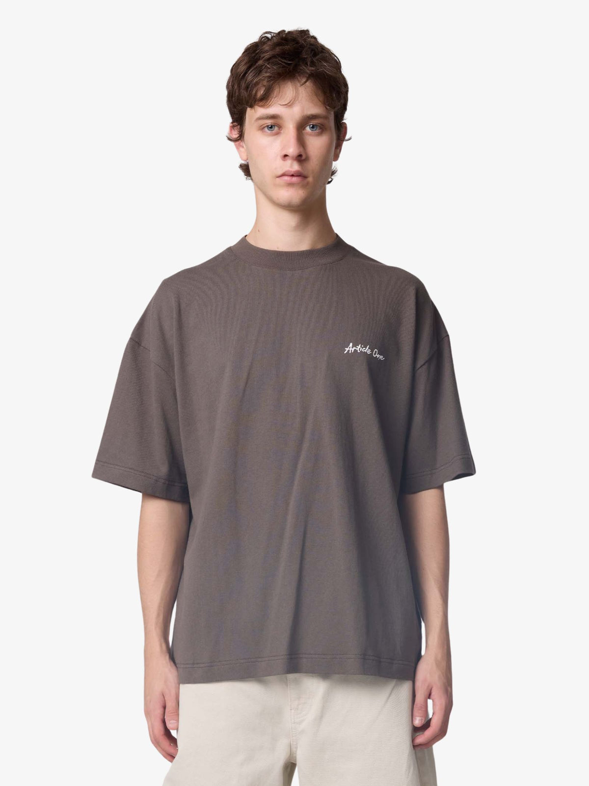 Article One Sunrise Boxy Tee | Washed Black