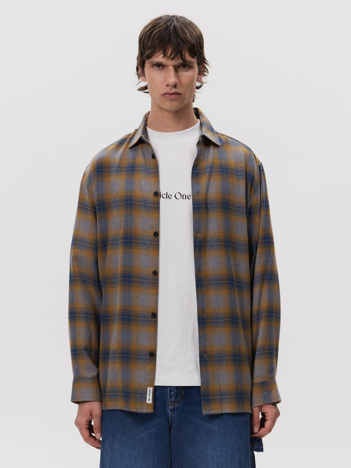 Article One Martin Flannel Shirt | CLAY CHECK