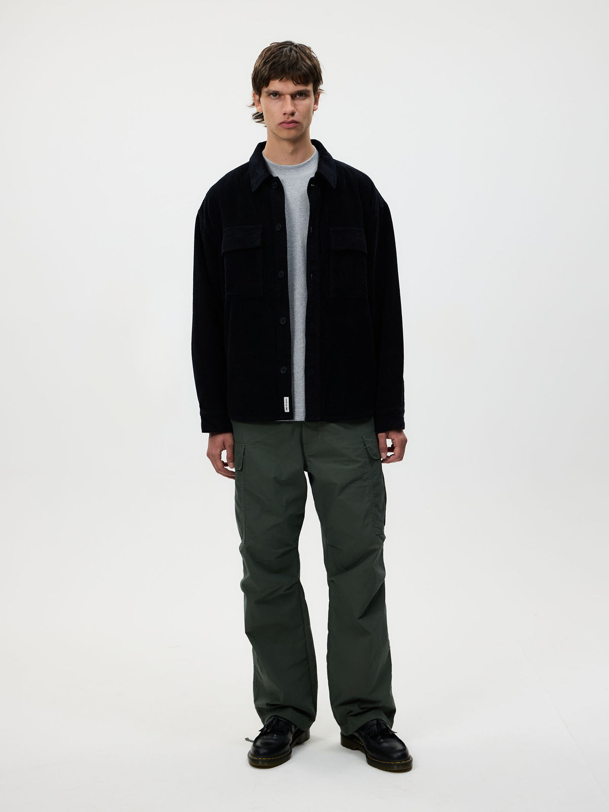 Article One Hunter Cord Overshirt | Charcoal