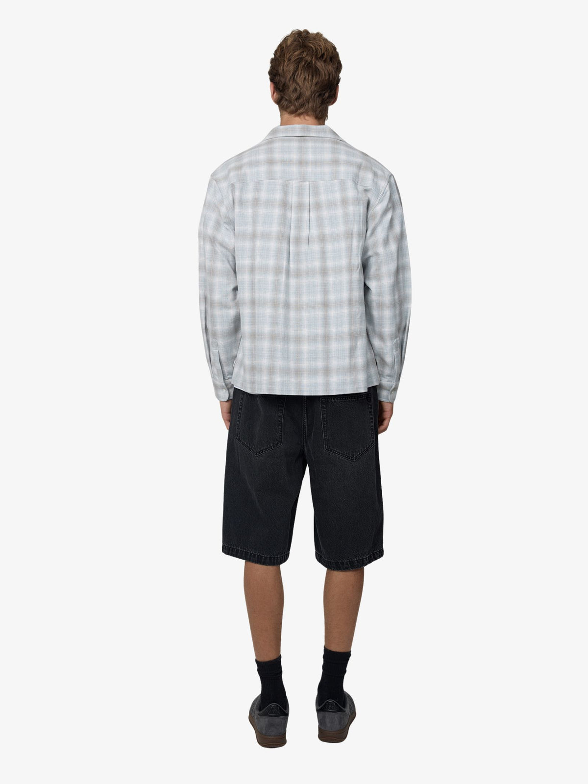 Article One Mavis Midweight Check Overshirt | Grey Plaid