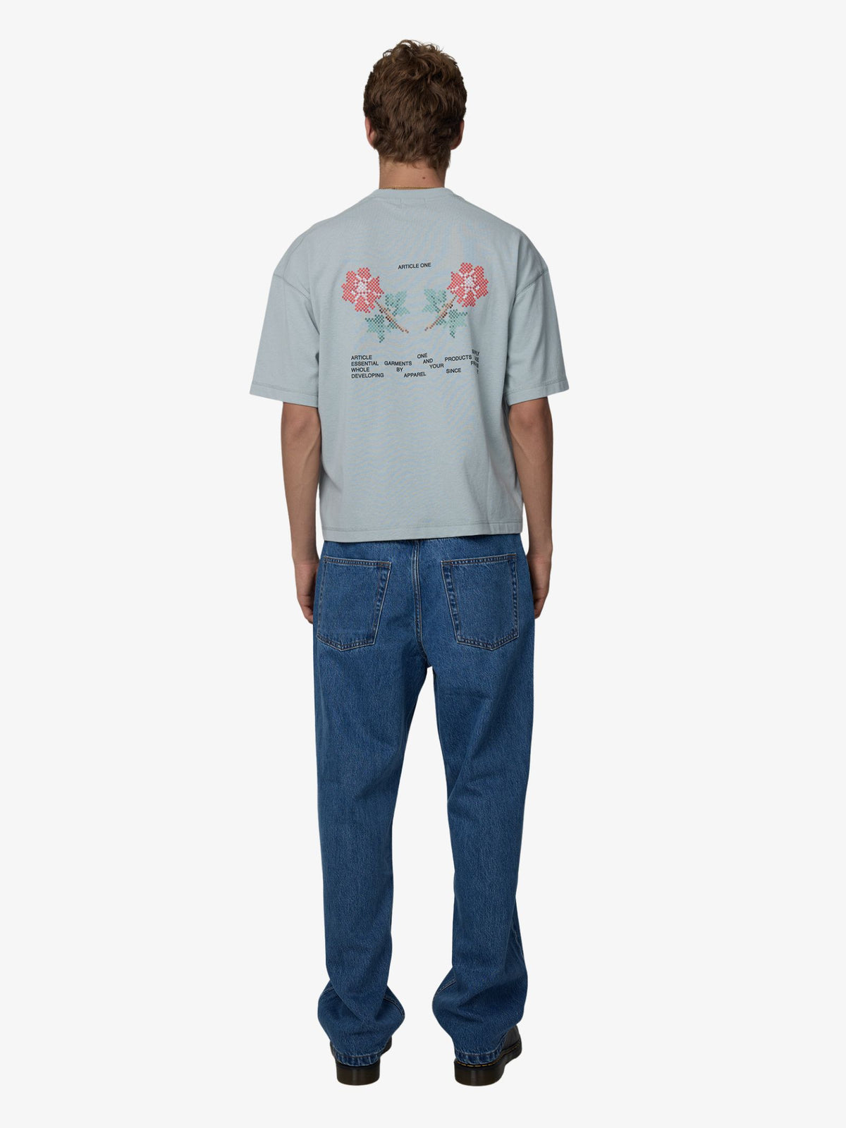 Article One Needle Point Tee | PALE BLUE