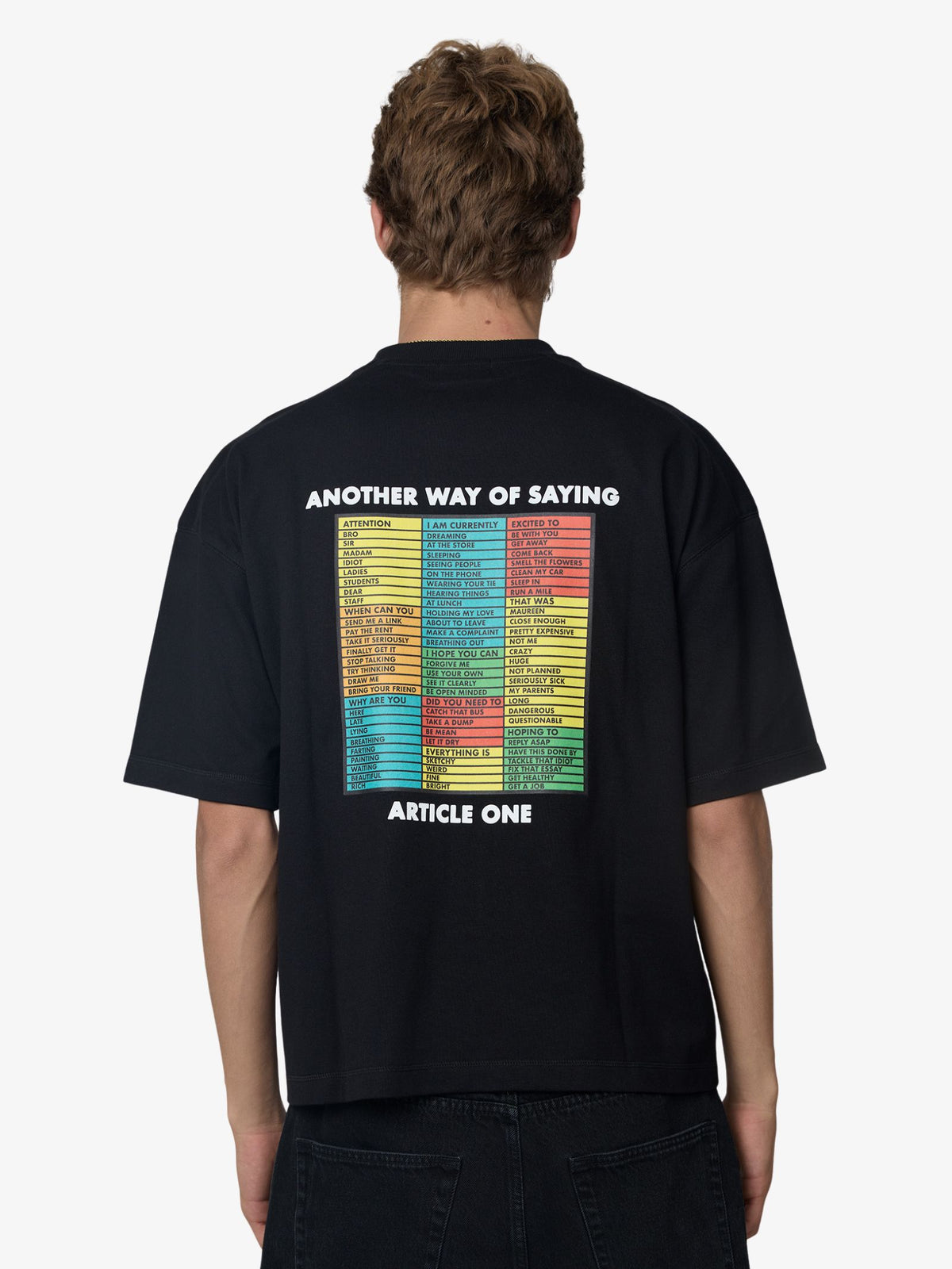 Article One Mindmap Tee | BLACK