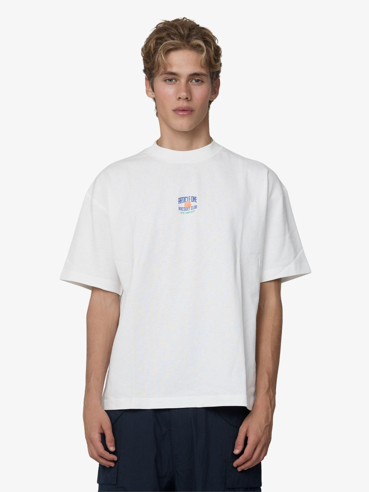 Article One Racquet Club Tee | WHITE