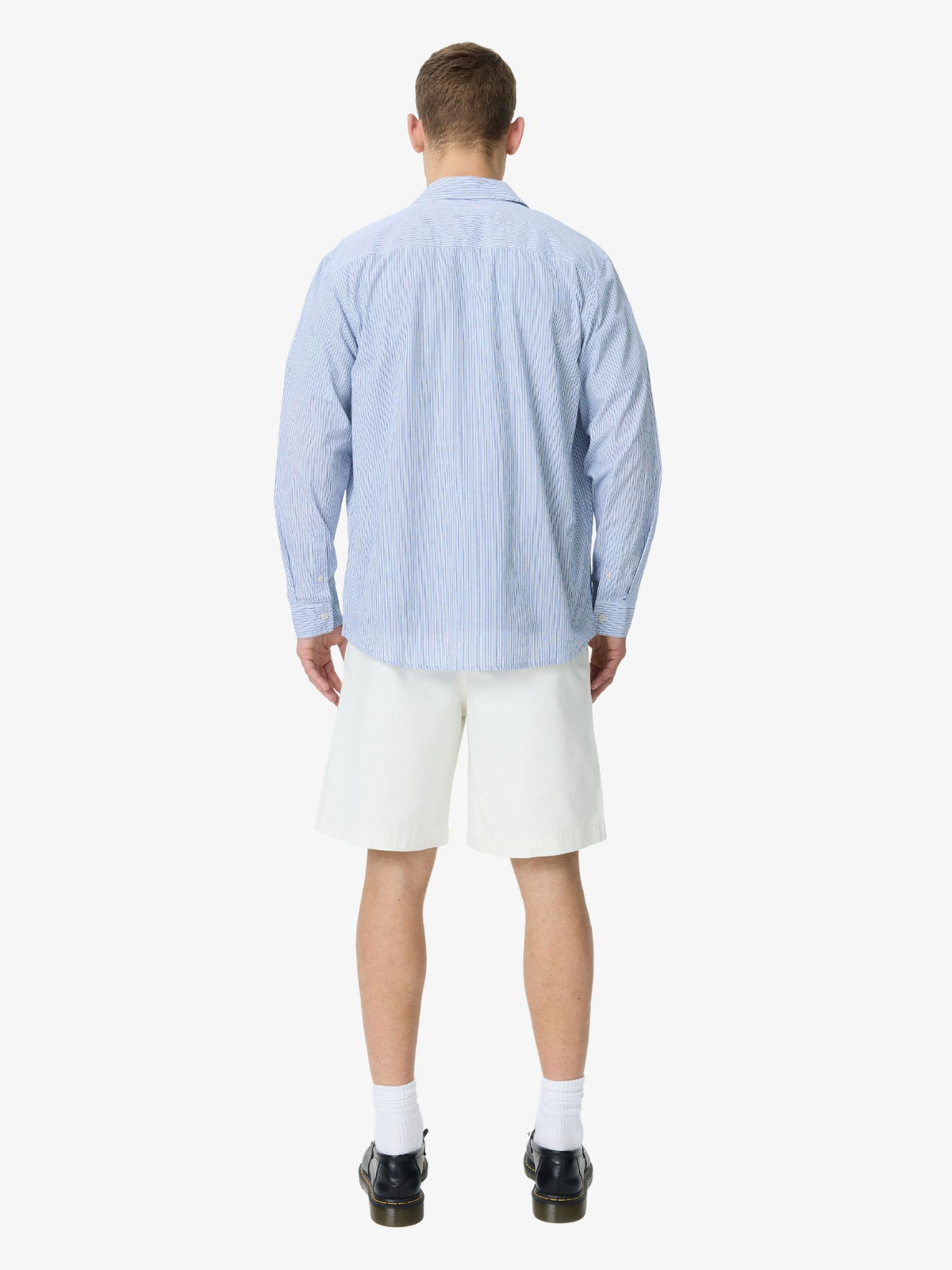 Article One Martin Poplin Shirt | Blue White