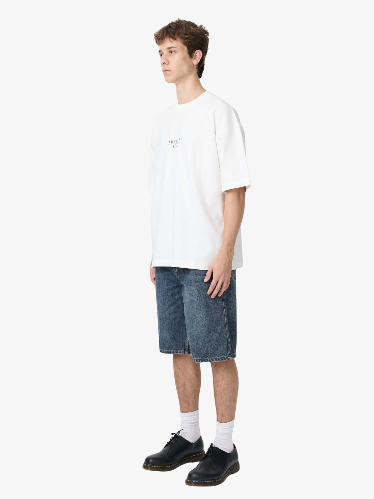 Article One Nice Serif Tee | White