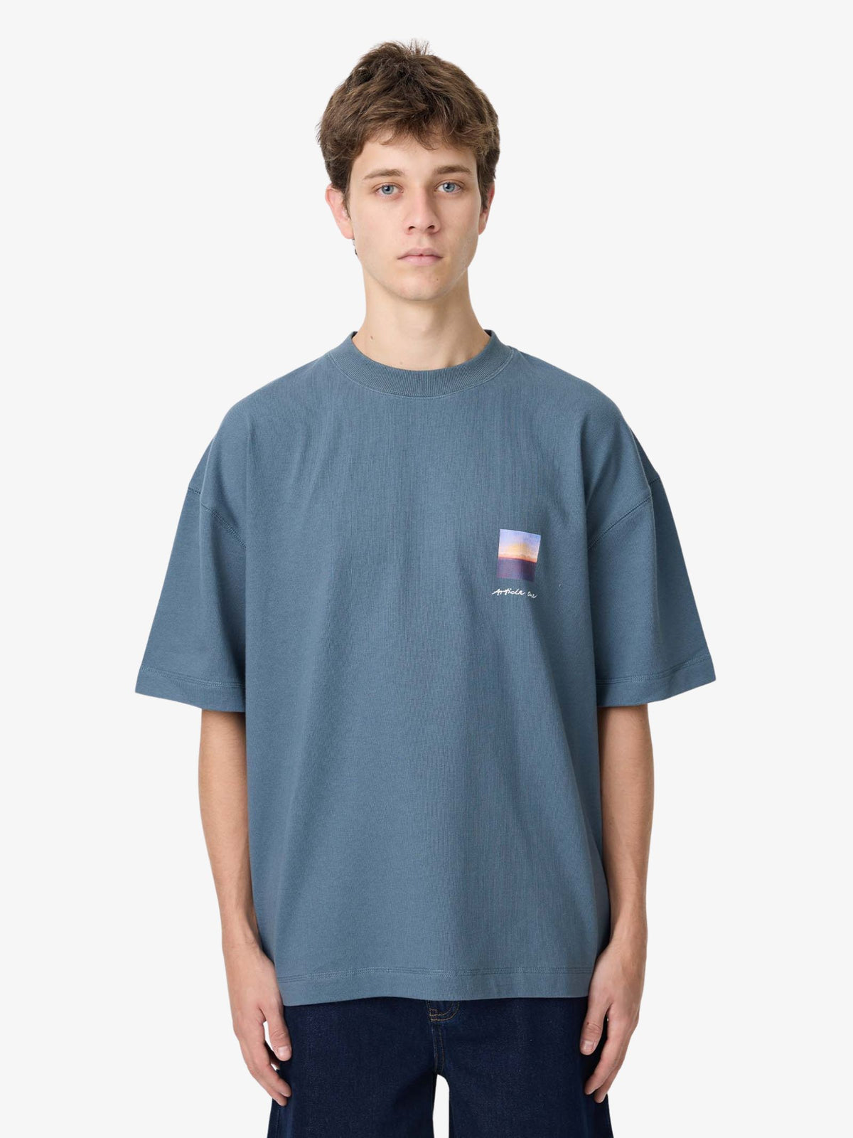 Article One Peaceful Sky Tee | STEEL BLUE