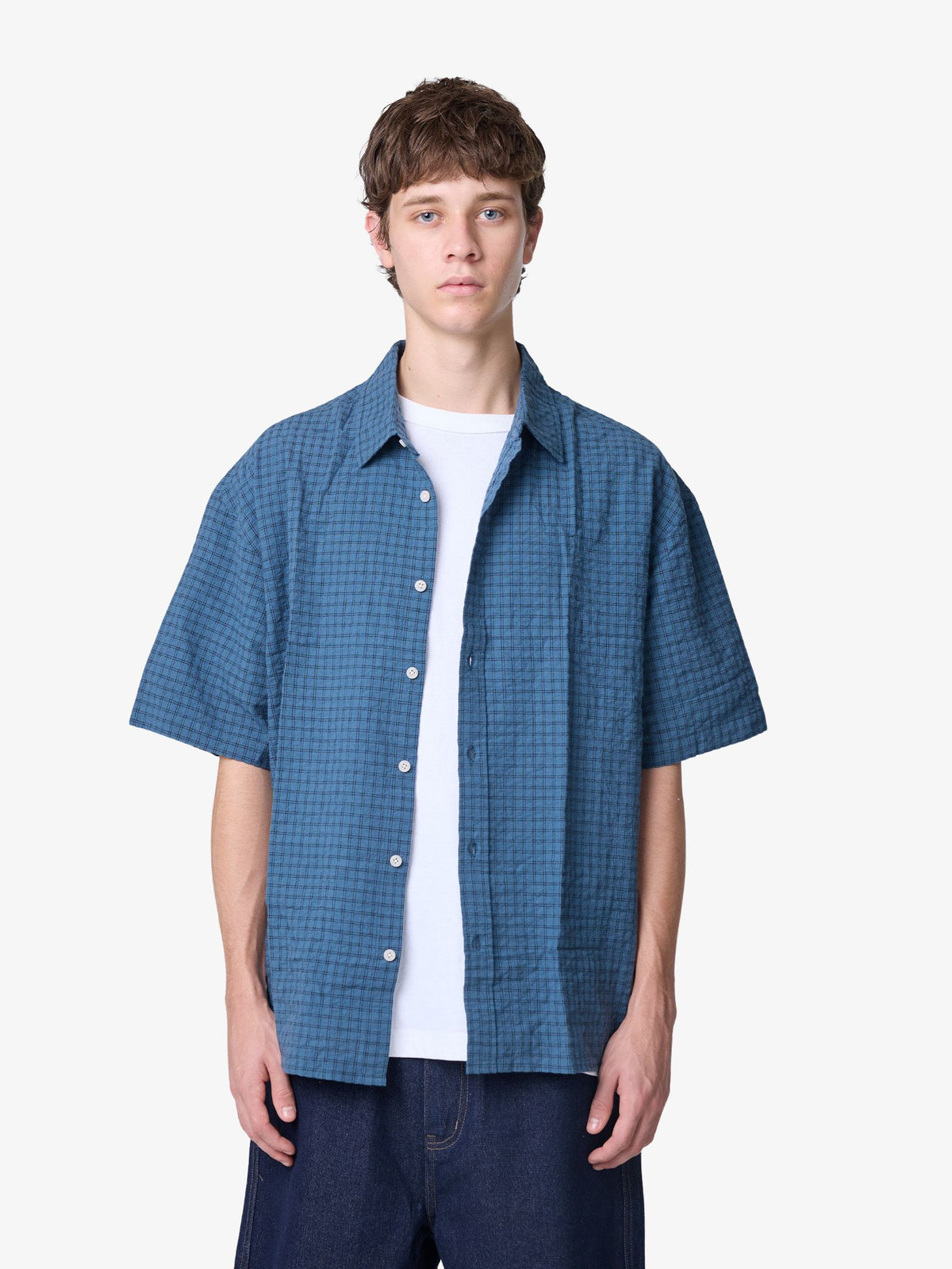 Article One Seltzer Shirt | BLUE CHECK