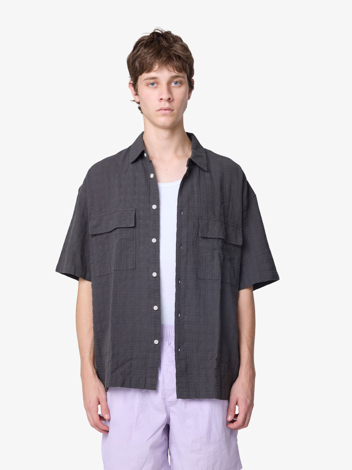 Article One Pockets Shirt | CHARCOAL