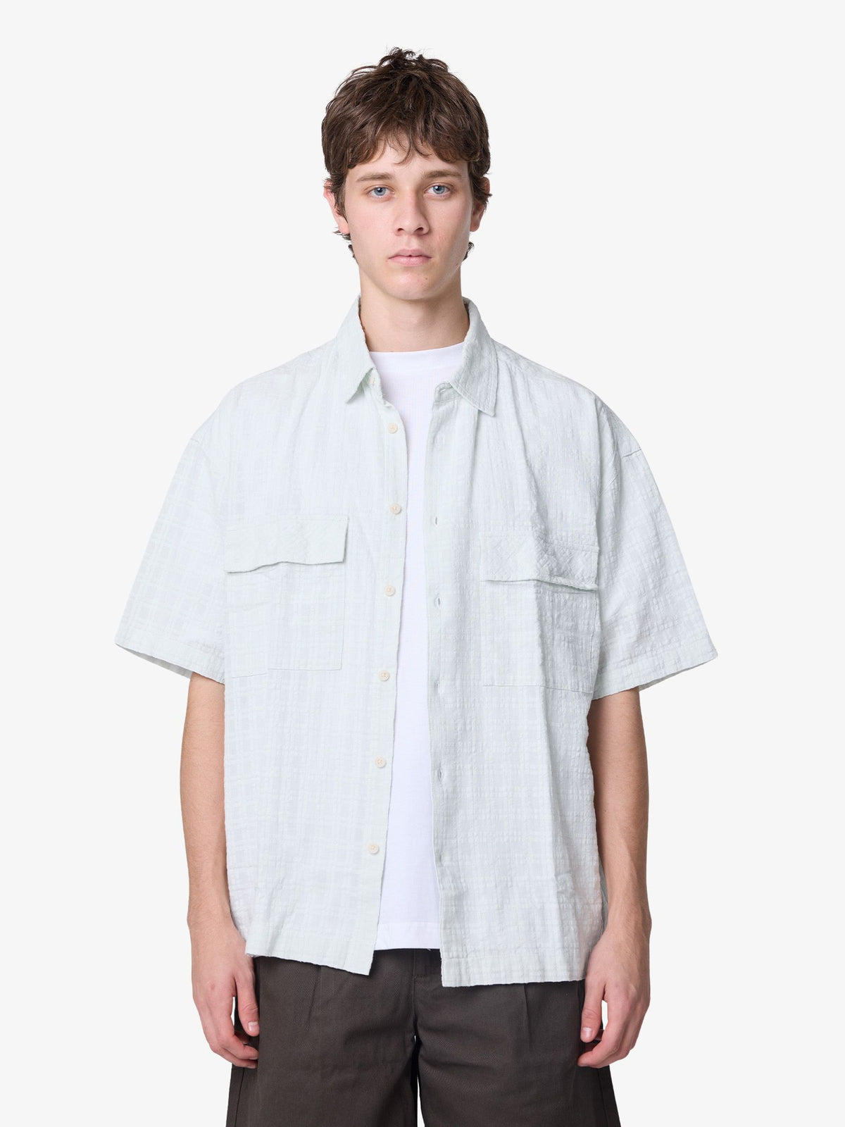 Article One Pockets Shirt | ICE BLUE
