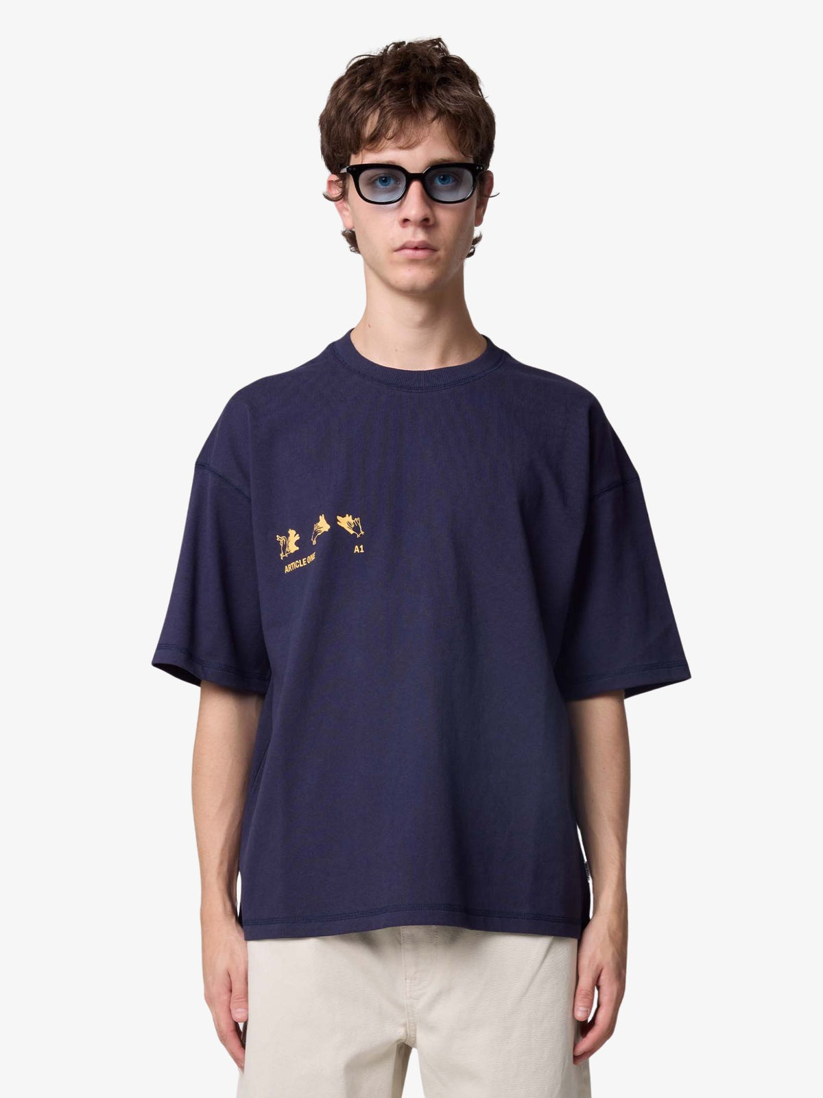 Article One Shadow Tee | NAVY