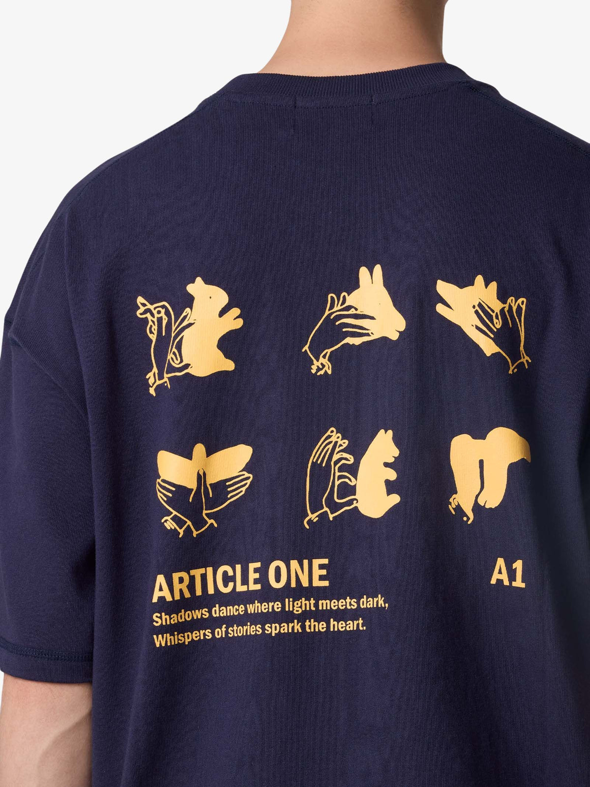 Article One Shadow Tee | NAVY