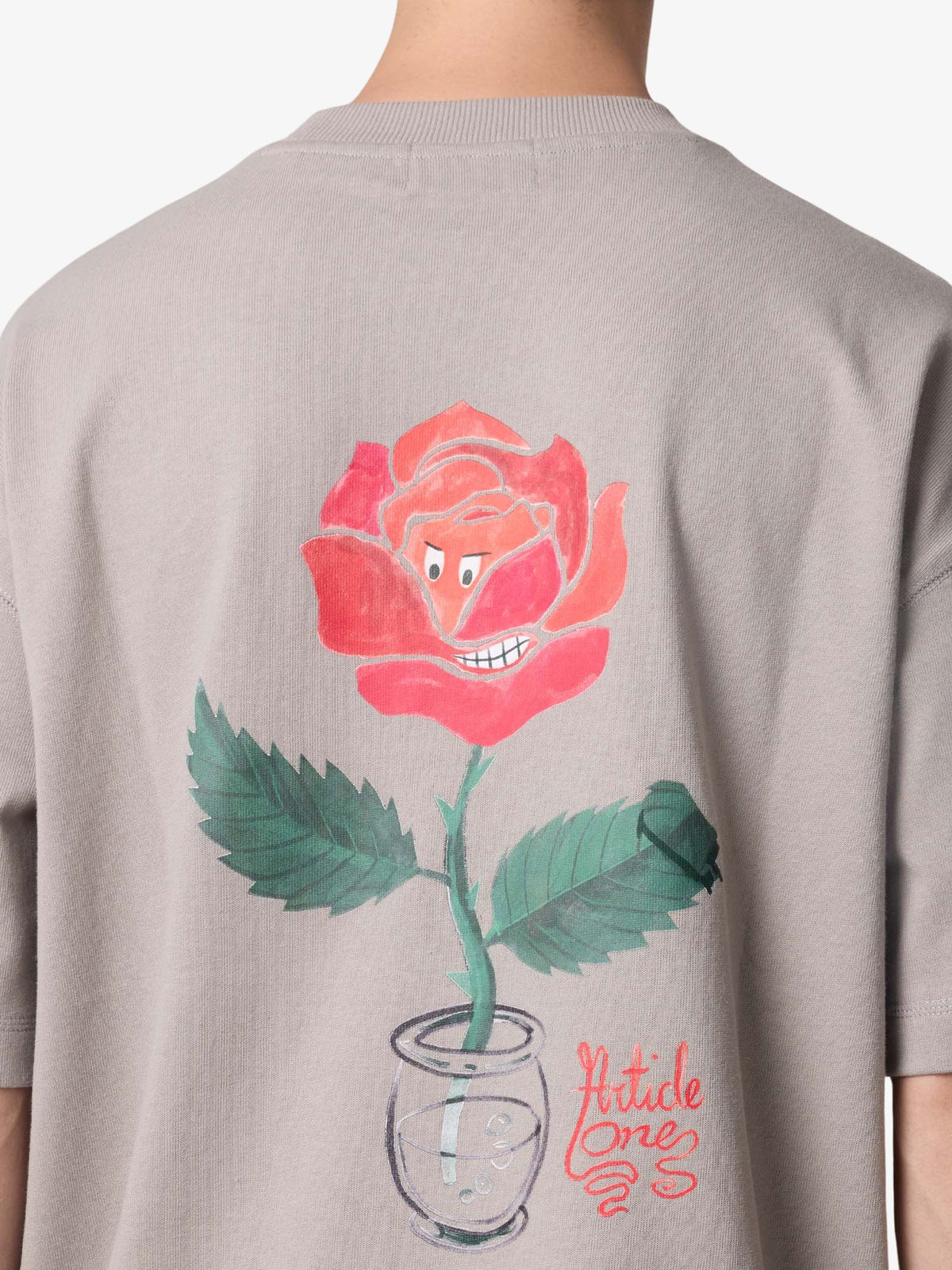 Article One Fragile Flower Tee | Grey