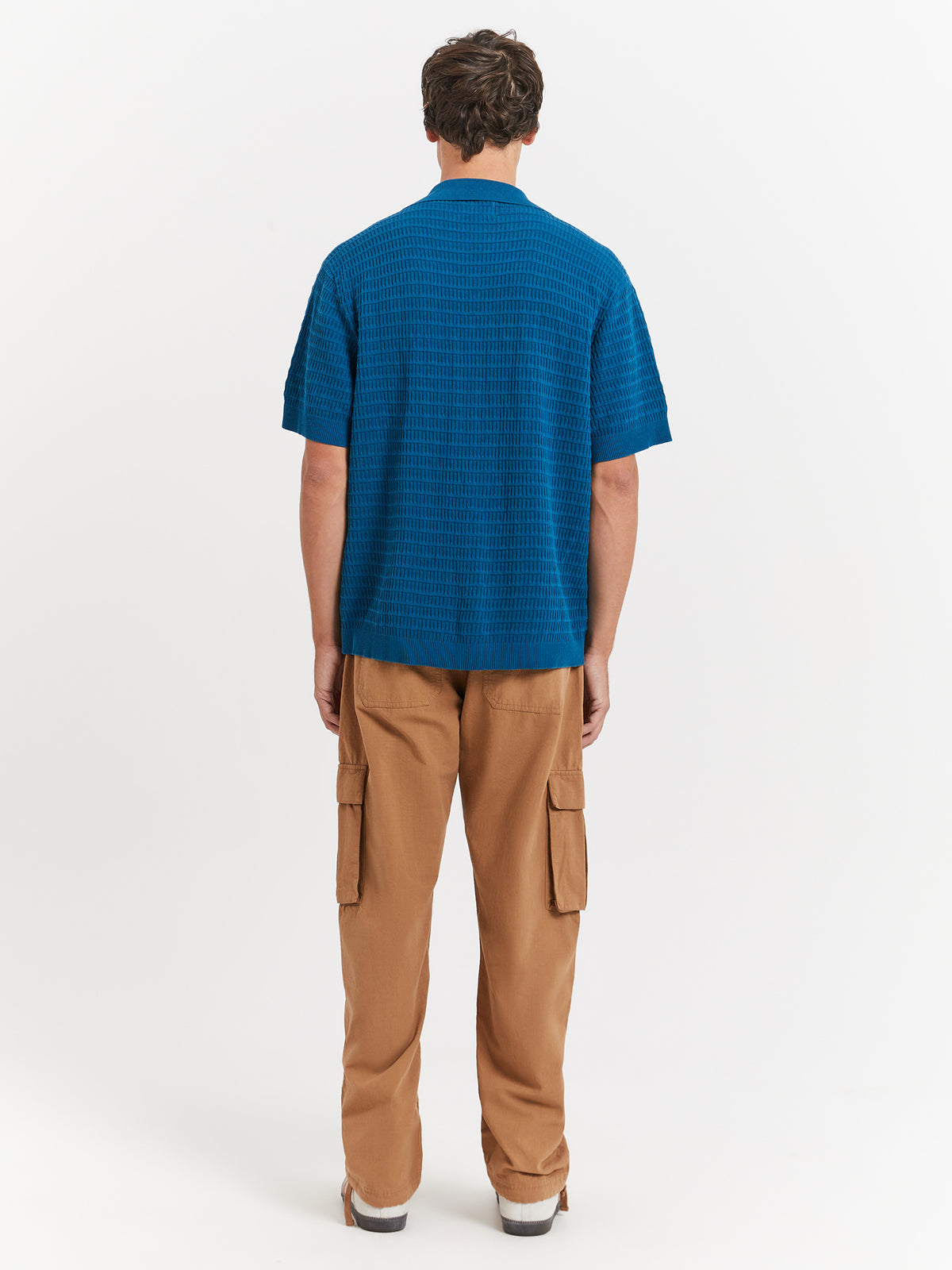Zanito Knit Shirt in Aegean Blue