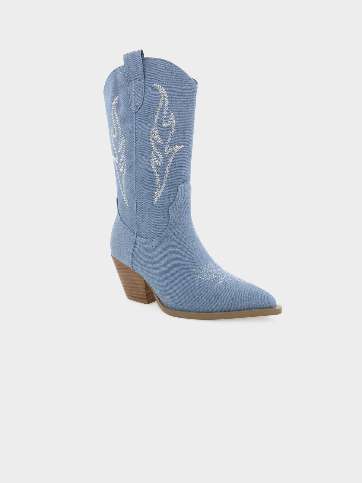 Asha Boots in Blue Denim