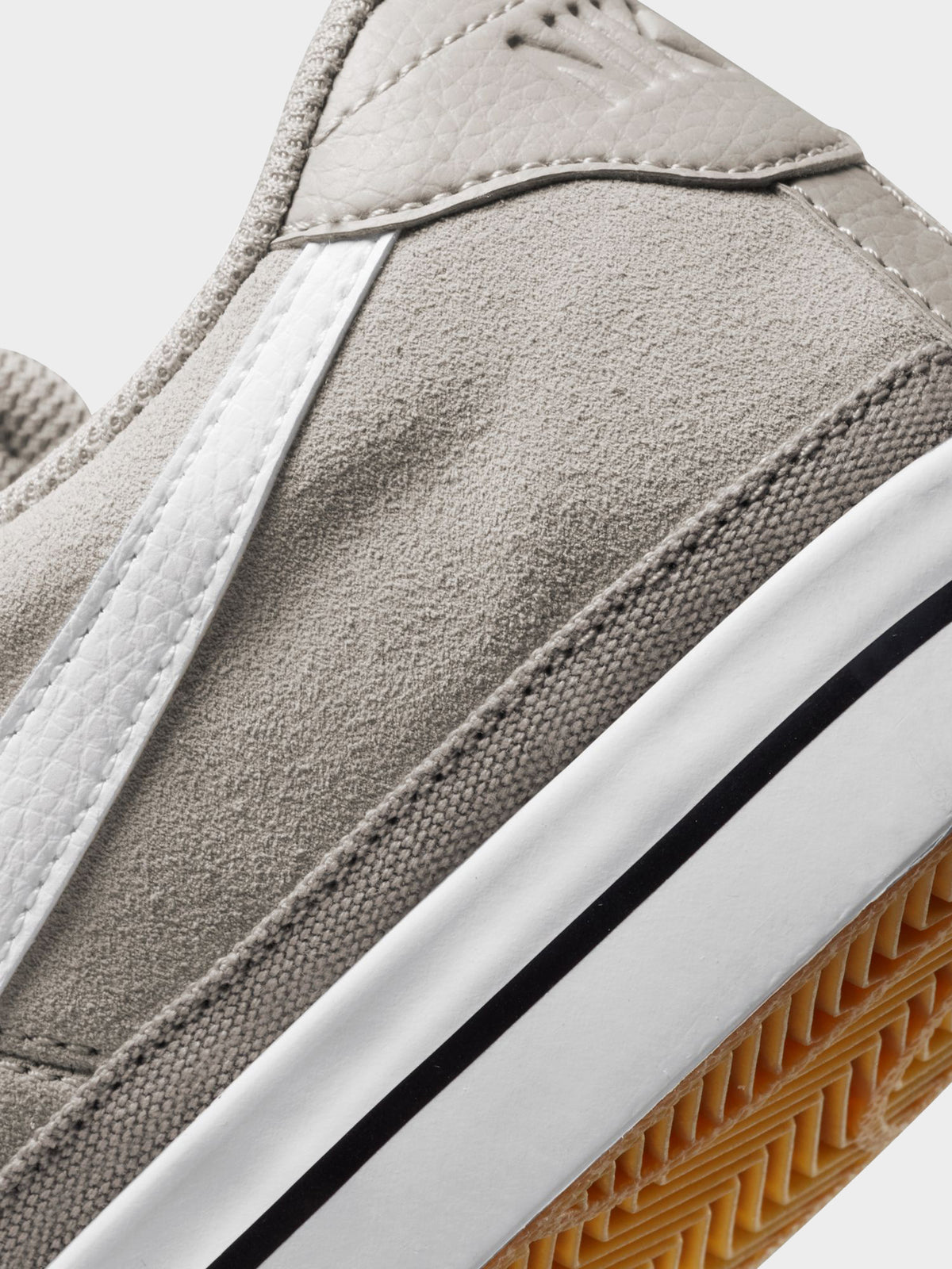 Nike Mens Court Legacy Suede Sneaker | Cobblestone/White-Black-Brown