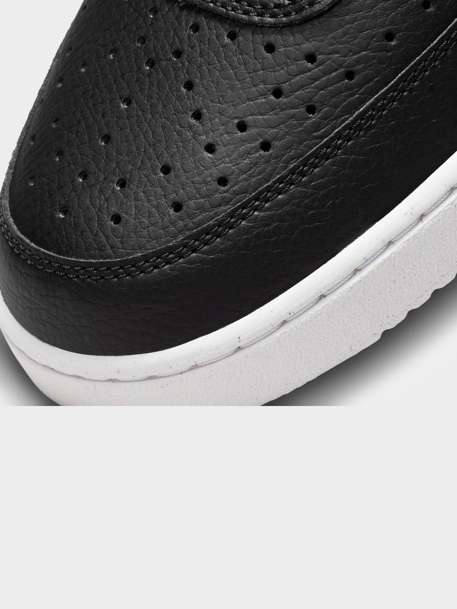 Mens Court Vision Low Sneakers in Black & White