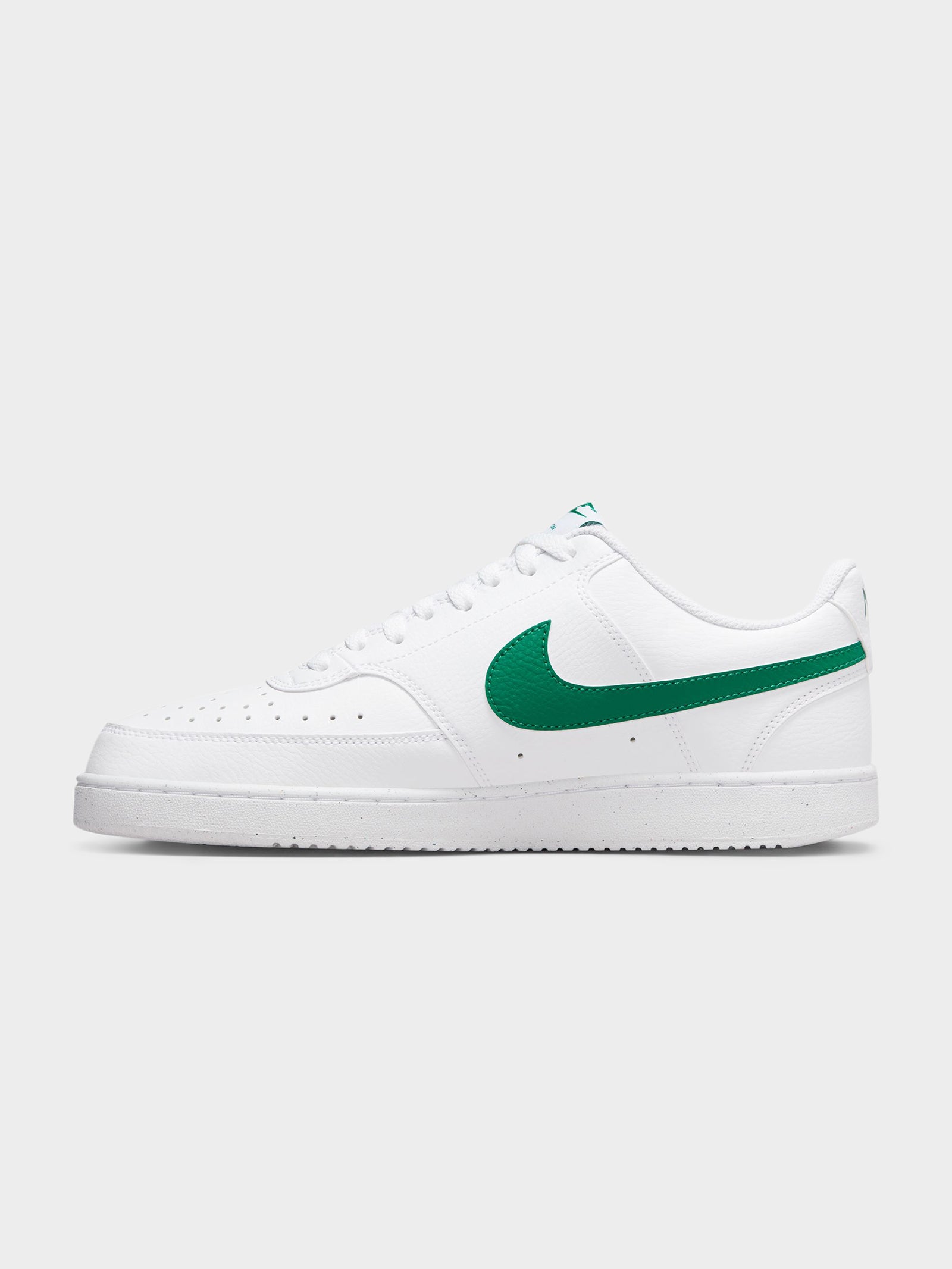 Mens Court Vision Low Sneakers in White & Malachite