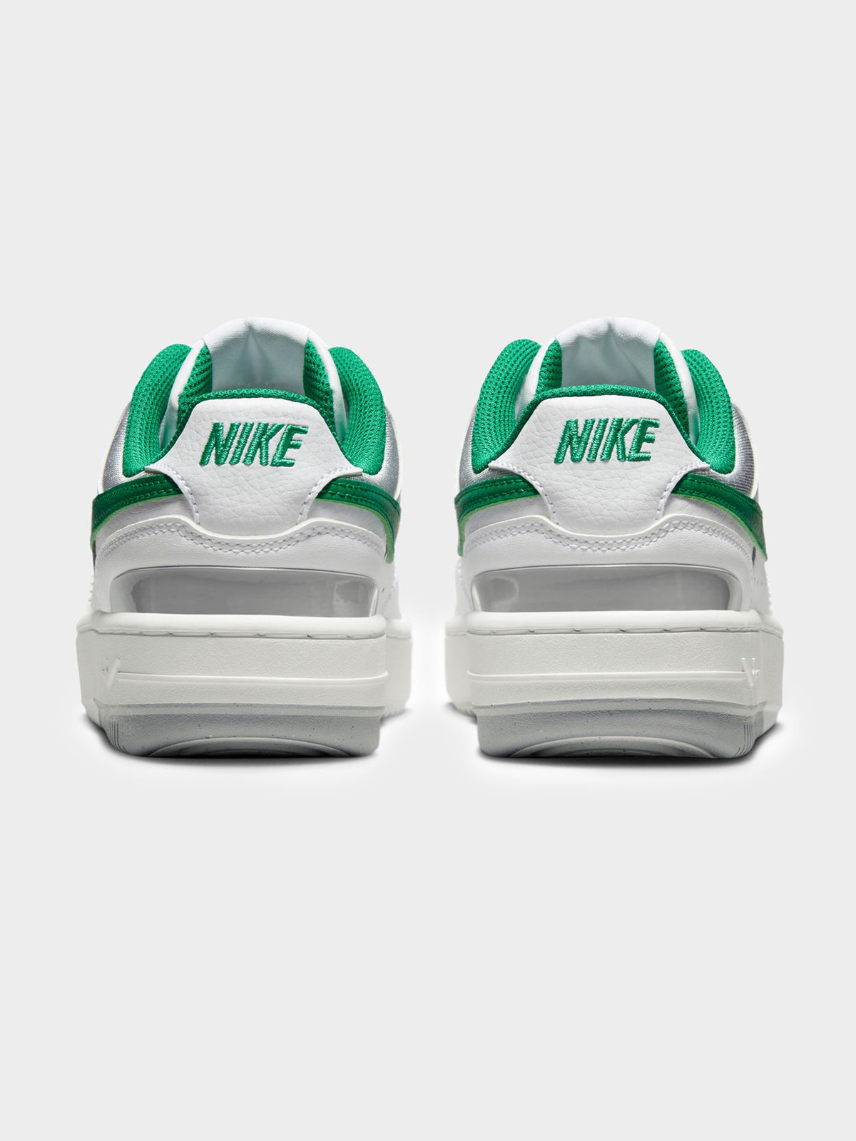 Nike Womens Gamma Force Sneakers | White/Malachite-Lt Smoke Grey