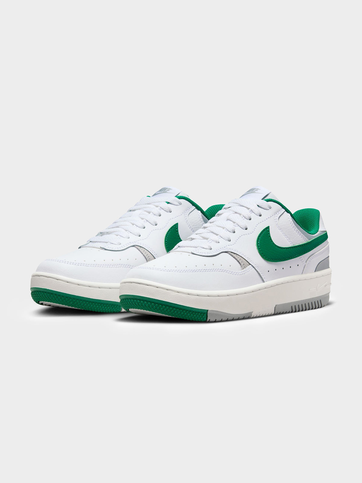 Nike Womens Gamma Force Sneakers | White/Malachite-Lt Smoke Grey