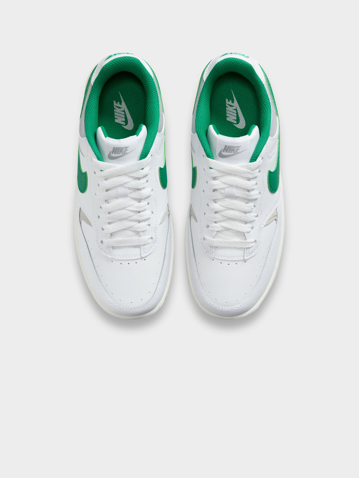 Nike Womens Gamma Force Sneakers | White/Malachite-Lt Smoke Grey