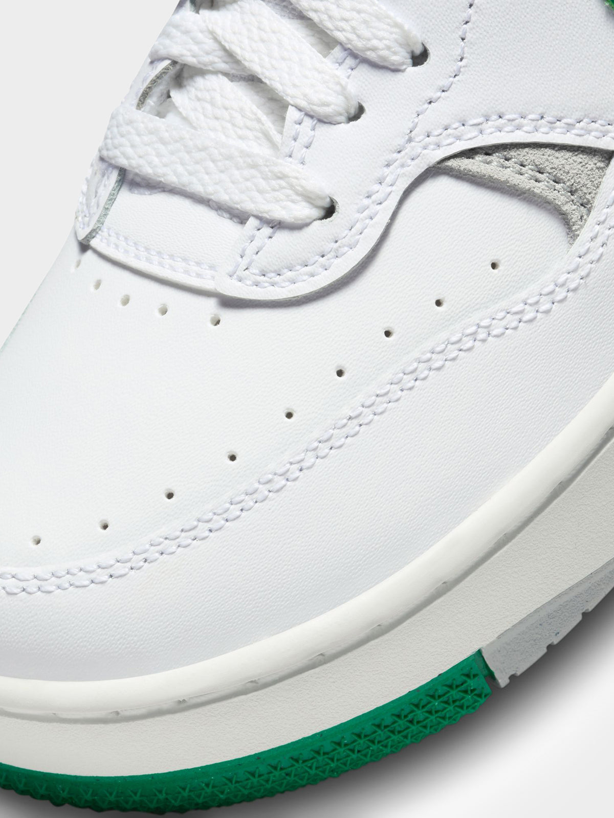 Nike Womens Gamma Force Sneakers | White/Malachite-Lt Smoke Grey