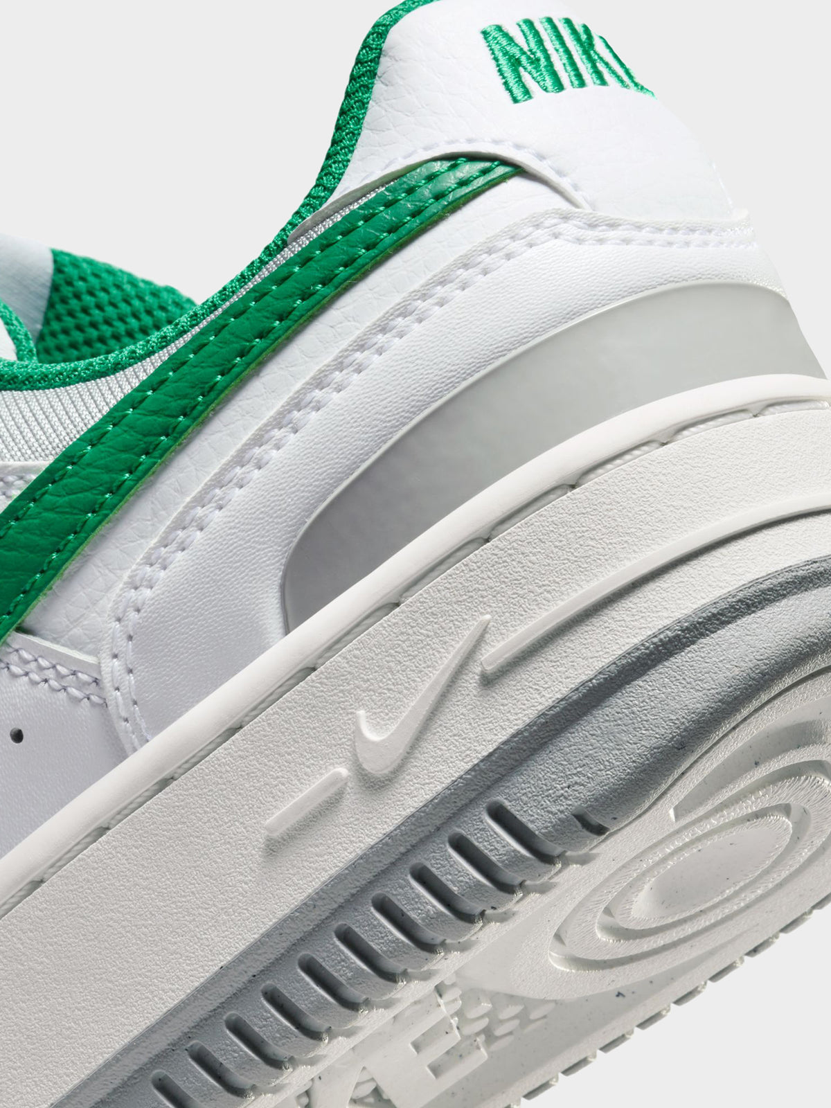 Nike Womens Gamma Force Sneakers | White/Malachite-Lt Smoke Grey