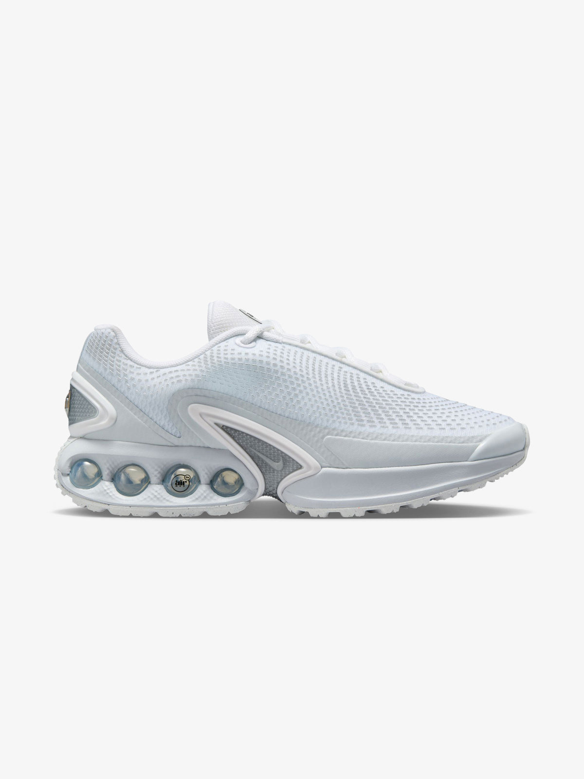 Nike Womens Nike Air Max Dn | White/Metallic Silver-Pure Pla